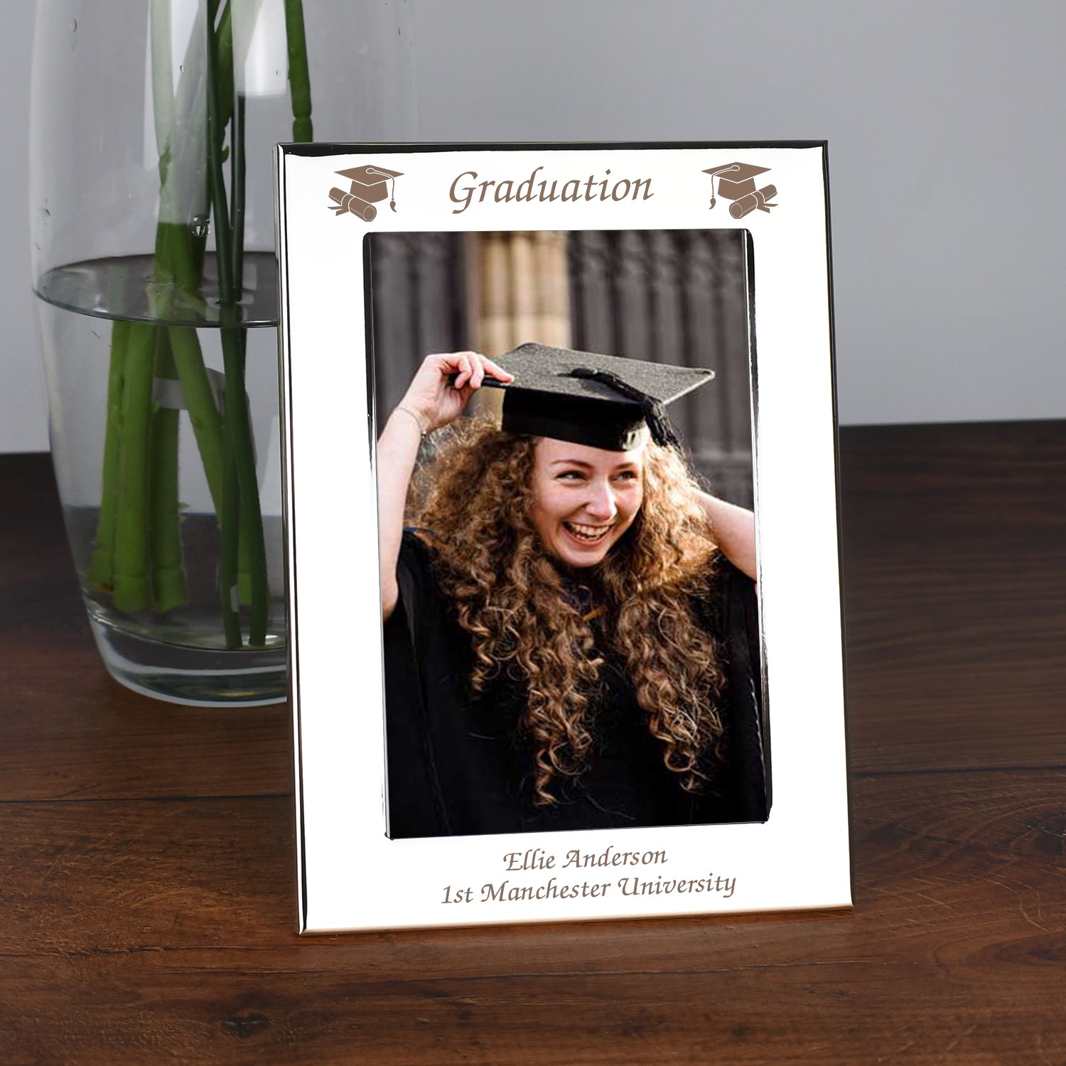 Personalised Silver 4x6 Graduation Photo Frame - Photo Frames
