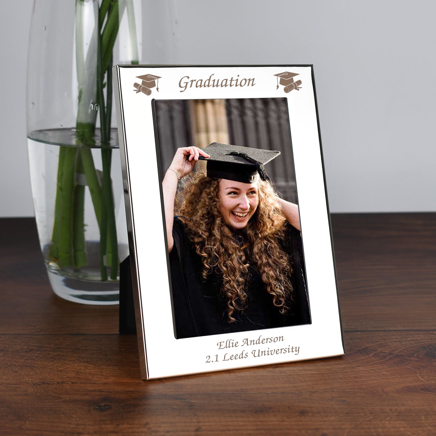 Personalised Silver 4x6 Graduation Photo Frame - Photo Frames