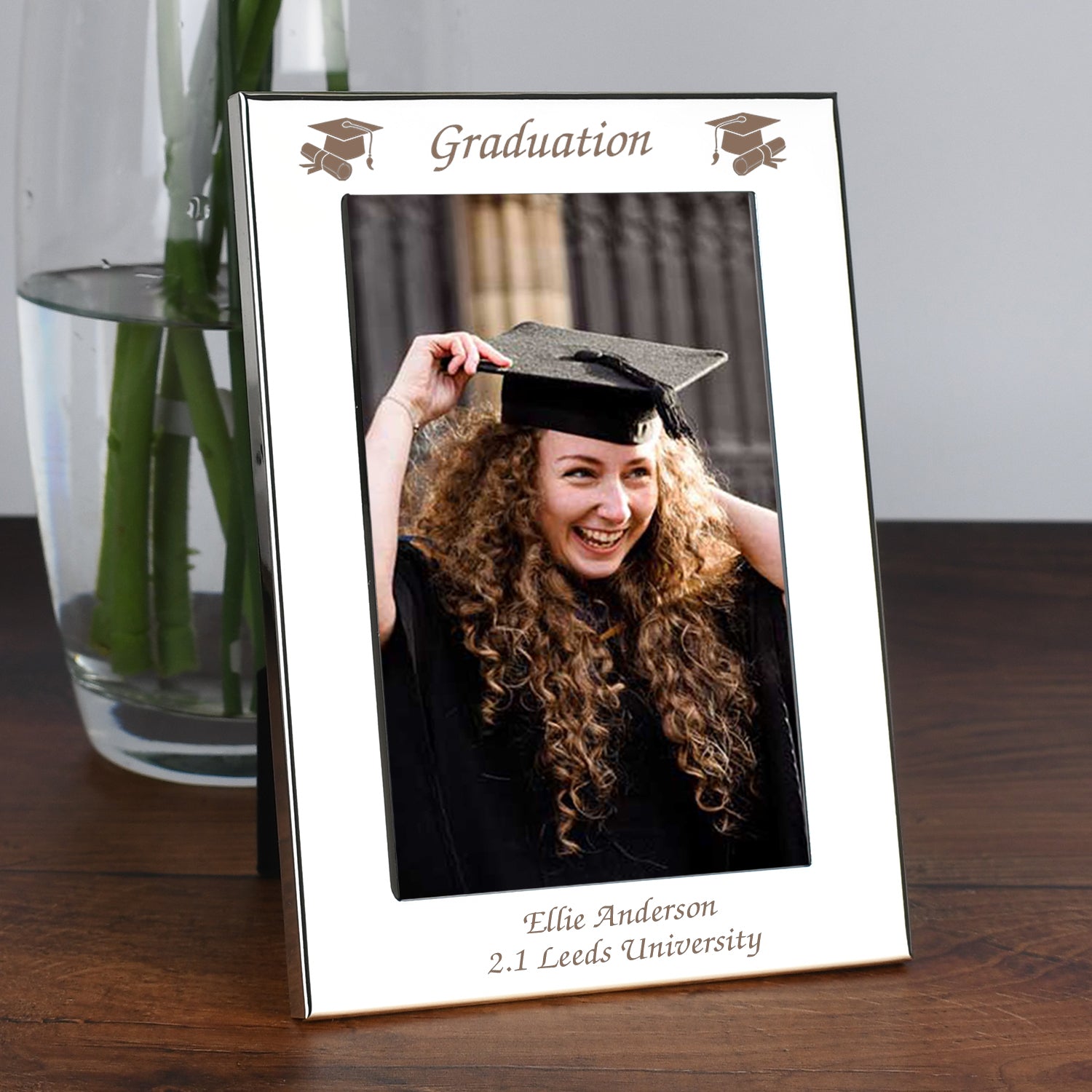Personalised Silver 4x6 Graduation Photo Frame - Photo Frames