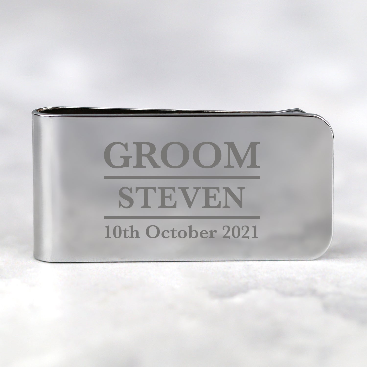 Personalised Groom Money Clip - Accessories