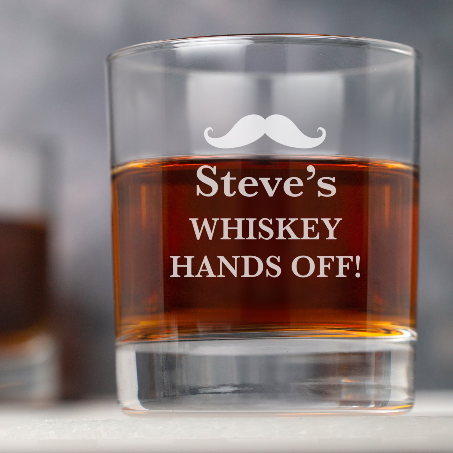 Personalised Moustache Glass Tumbler - Glass Tumblers