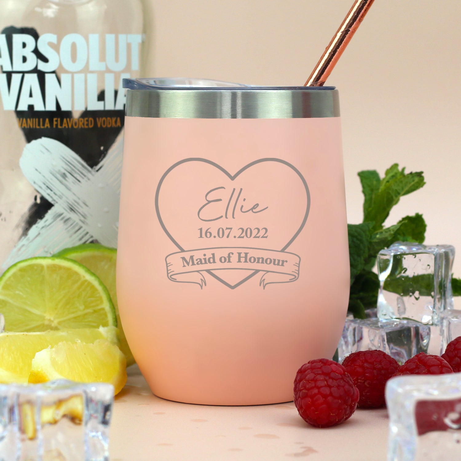 Personalised Maid of Honour Thermos Insulated Travel Tumbler - cup