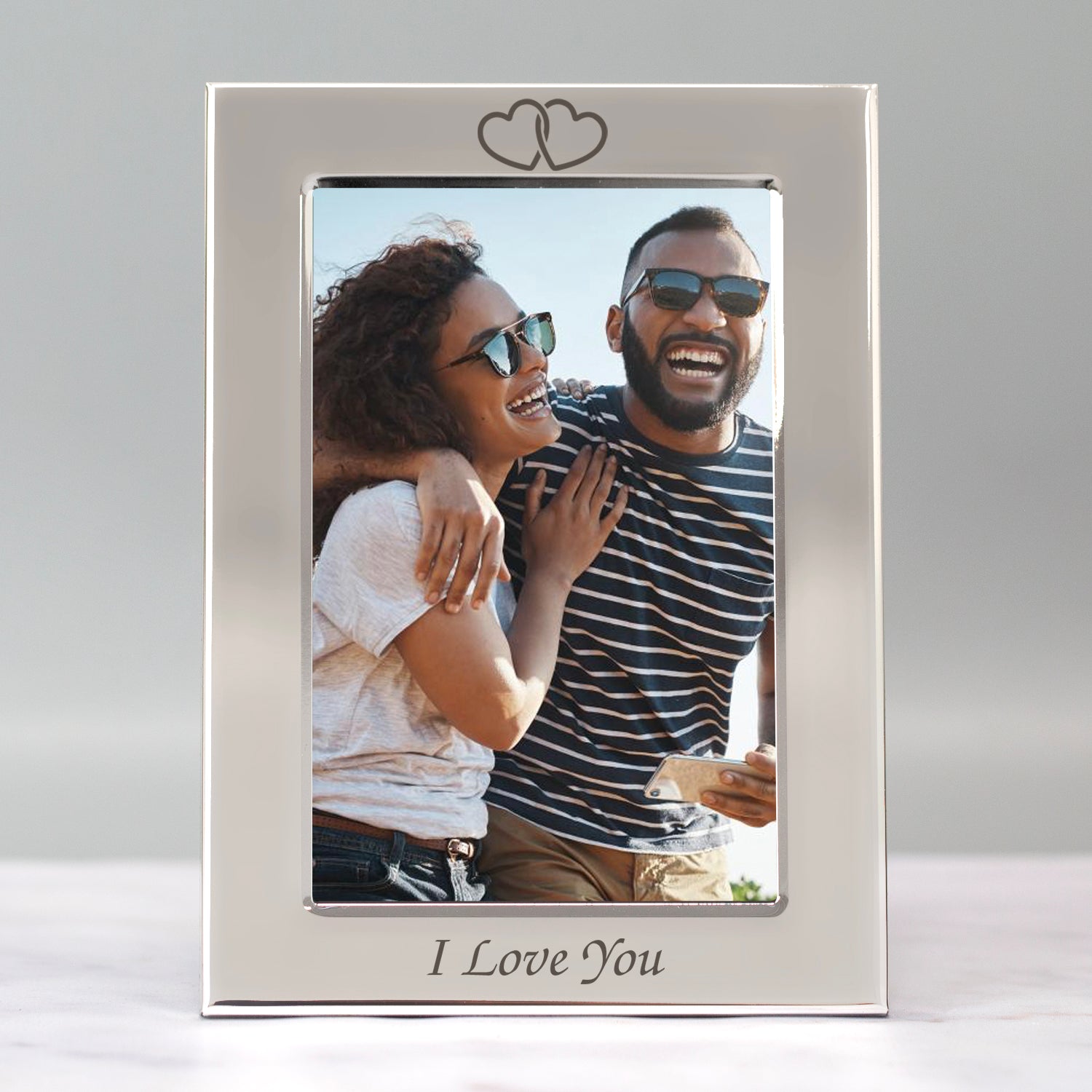 Silver 4x6 I Love You Photo Frame - Photo Frames