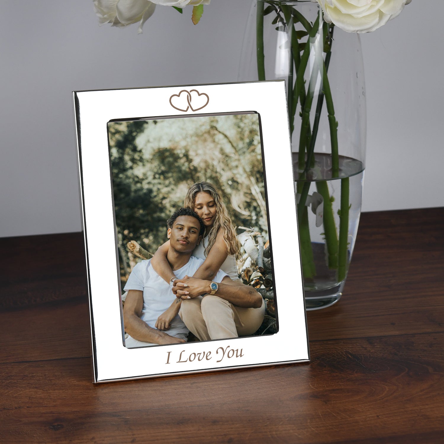 Silver 5x7 I Love You Photo Frame - Photo Frames