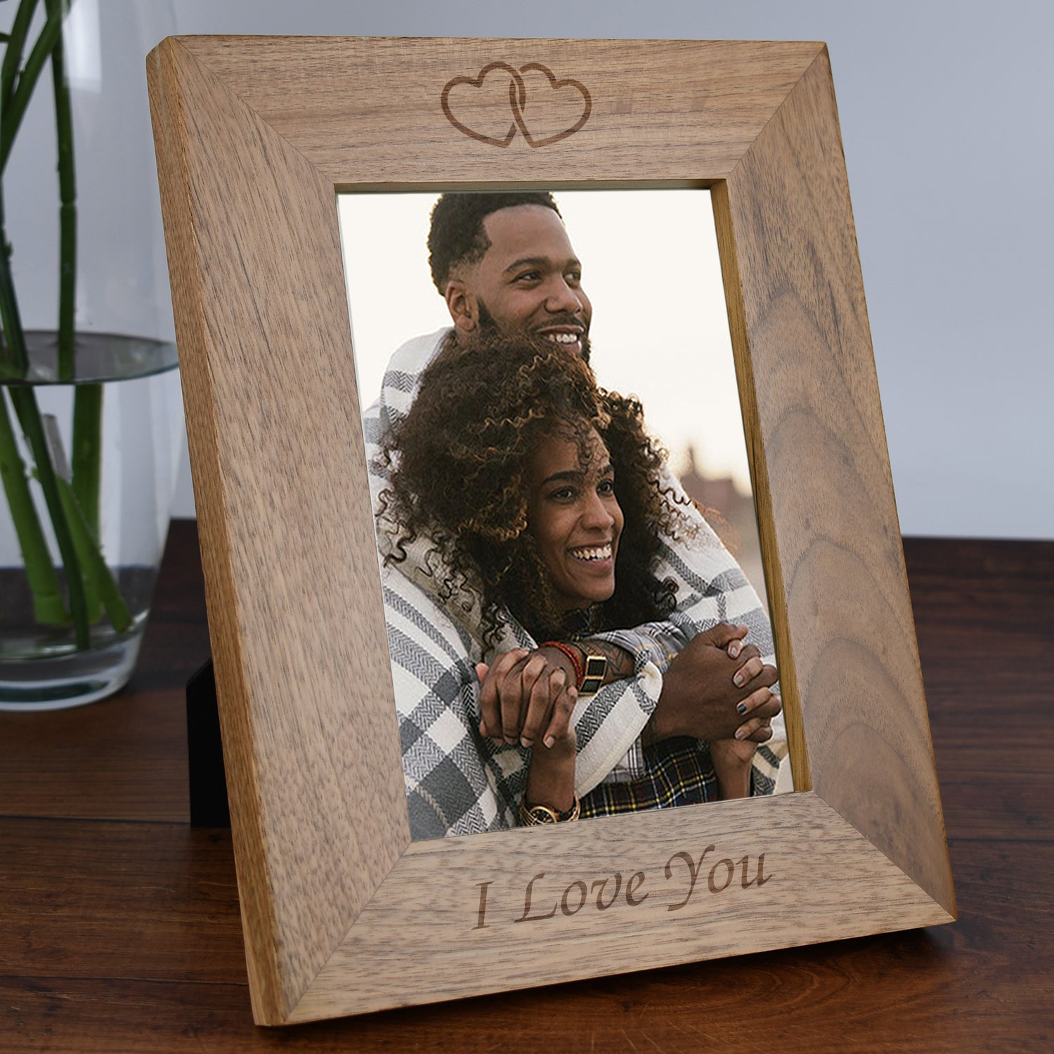 Personalised Wooden 5x7 I Love You Frame - Photo Frames