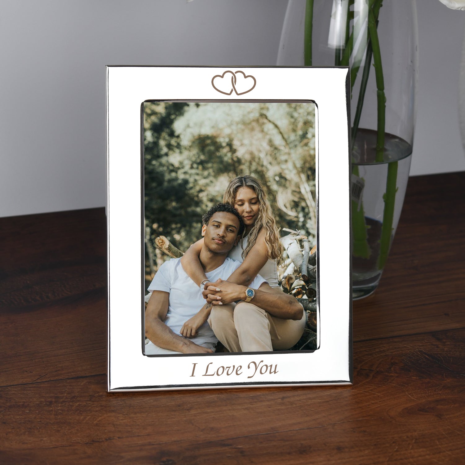 Silver 5x7 I Love You Photo Frame - Photo Frames