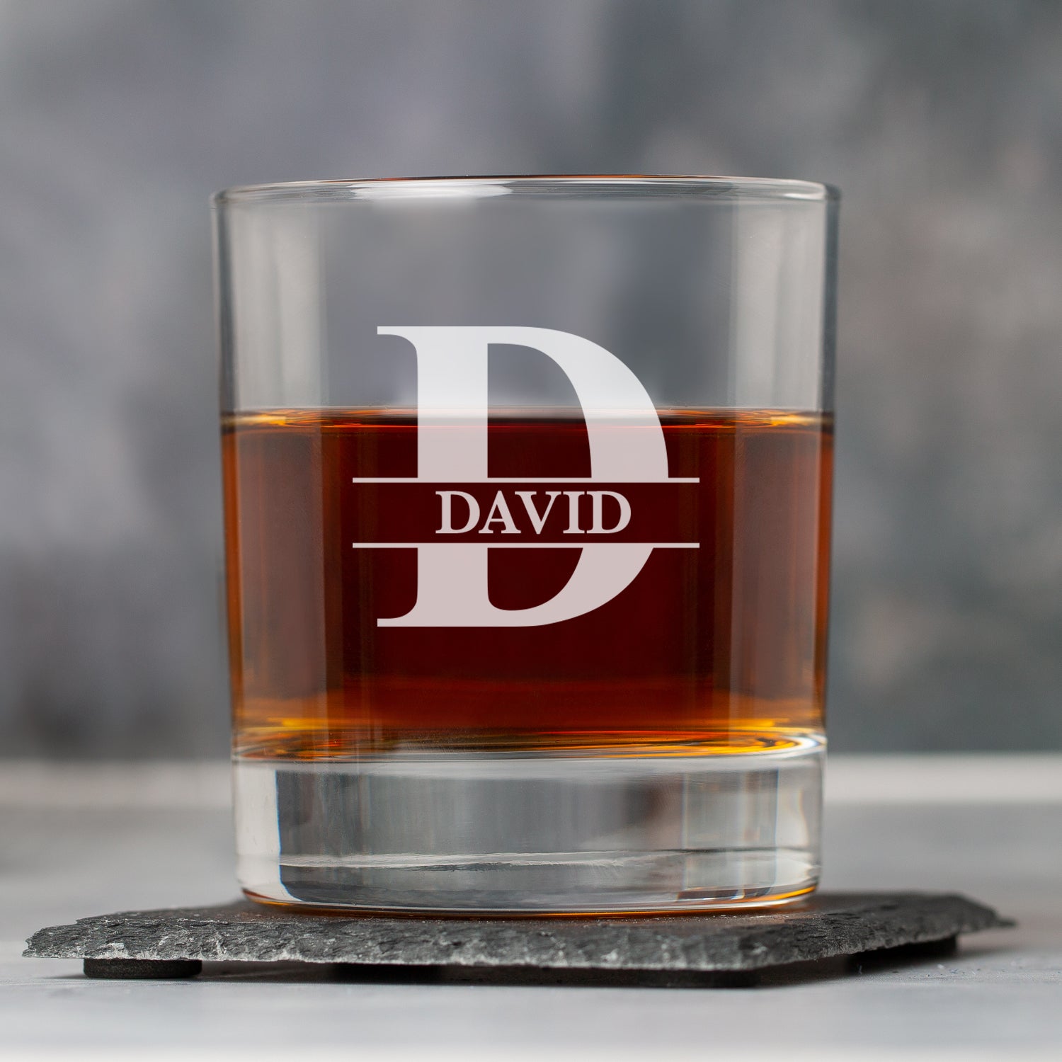 Personalised Initial & Name Glass Tumbler - Glass Tumblers