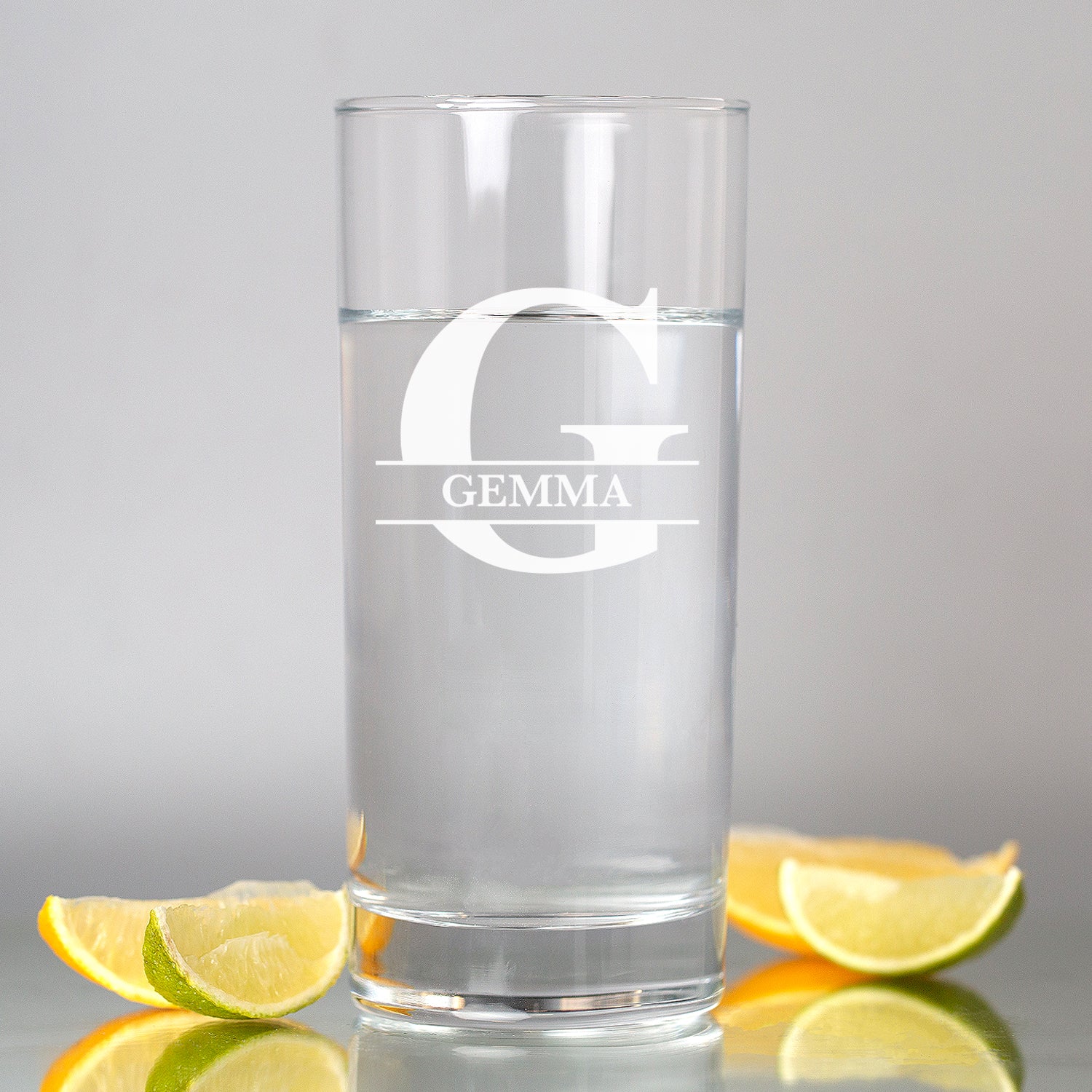 Personalised Initial & Name Hi Ball Glass - Hi Ball Glass