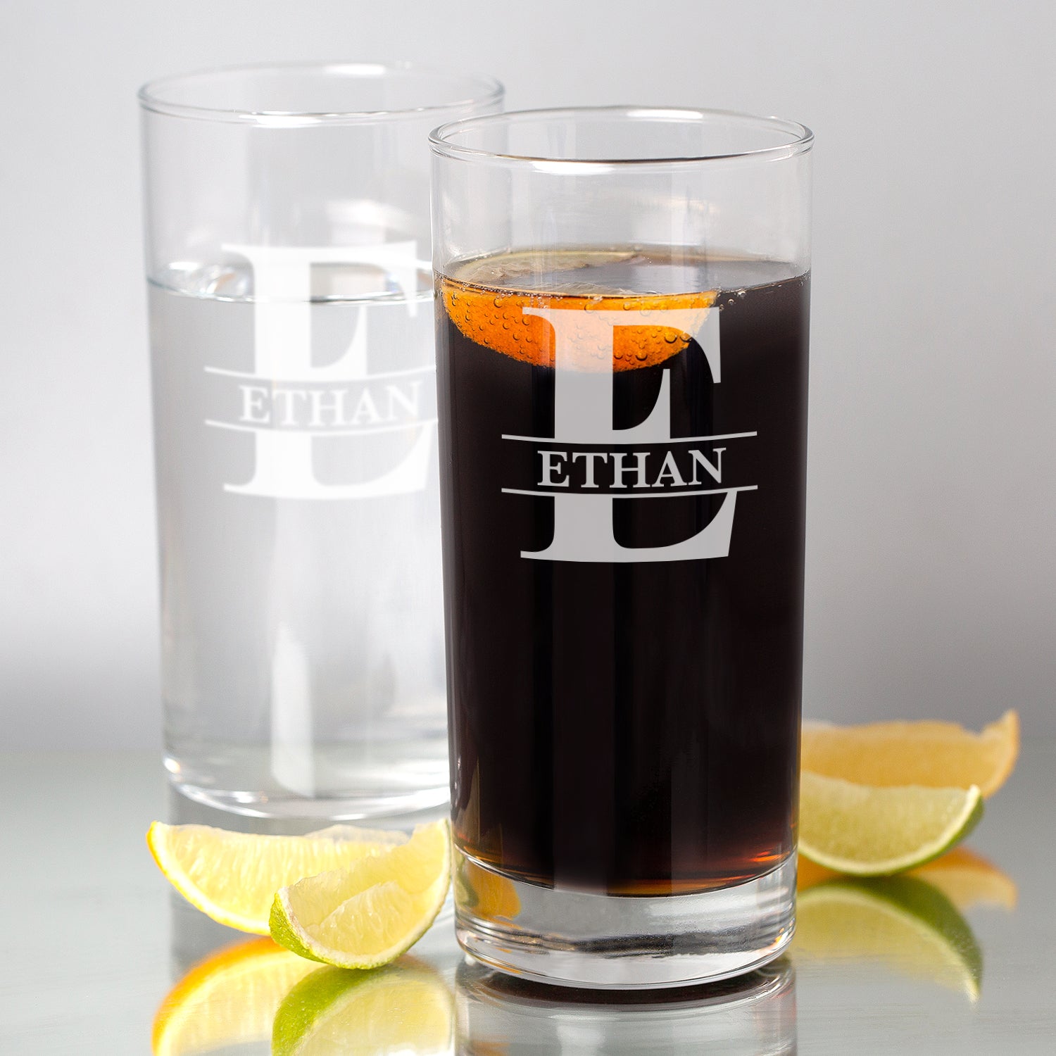 Personalised Initial & Name Hi Ball Glass - Hi Ball Glass