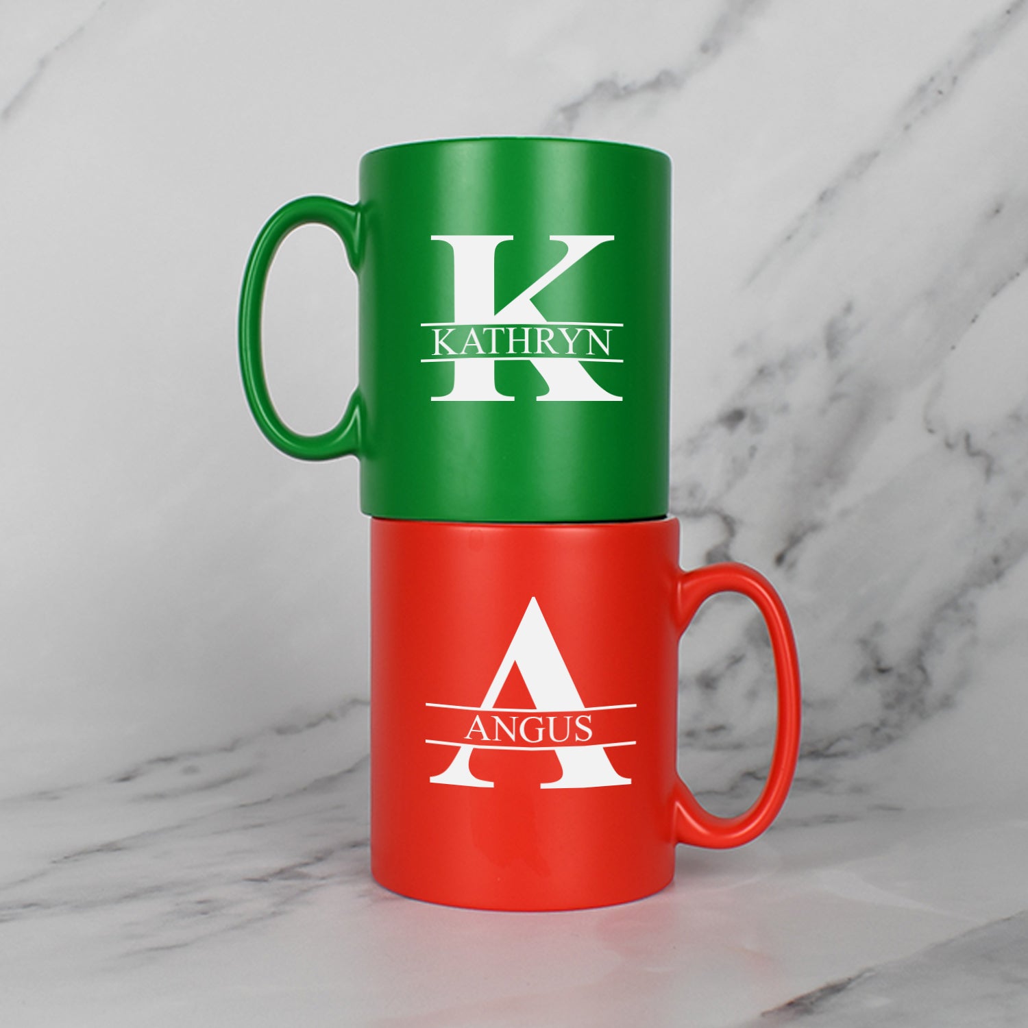 Personalised Initial & Name Mug Set - Mugs