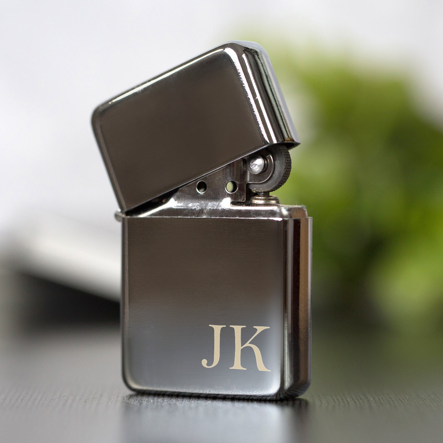 Personalised Initials Silver Lighter | Engraved & Gift Box - Lighters
