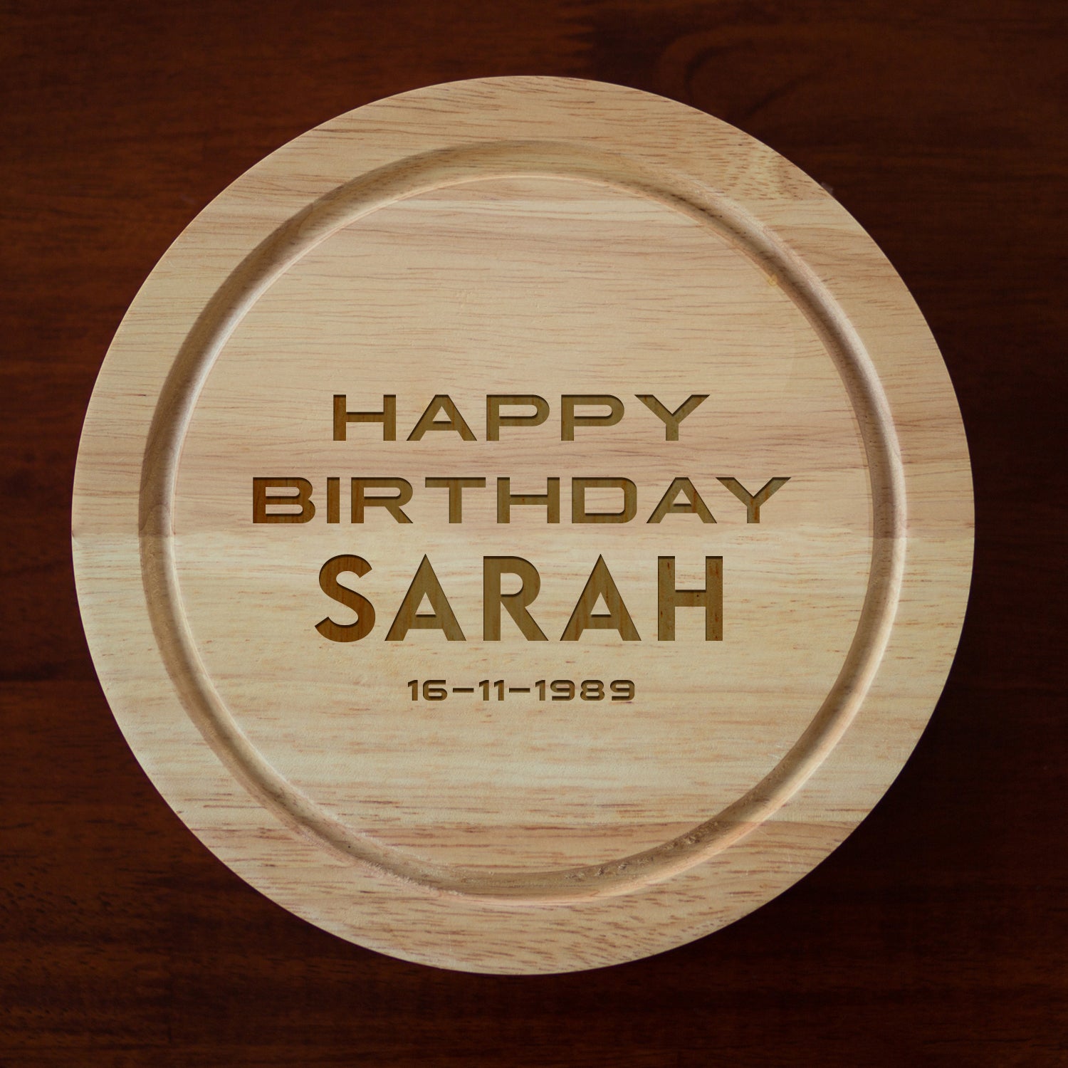 Personalised Happy Birthday Cheese Board And Knives Set - Cheeseboard Sets