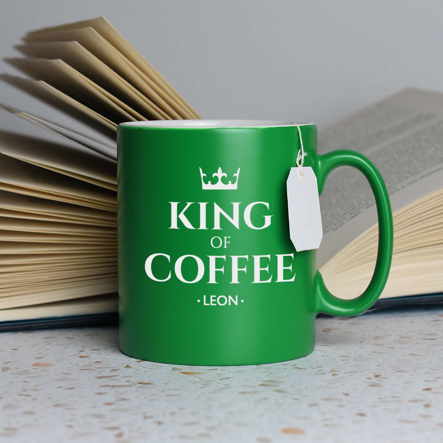 Personalised King Of Mug - Green - Mugs