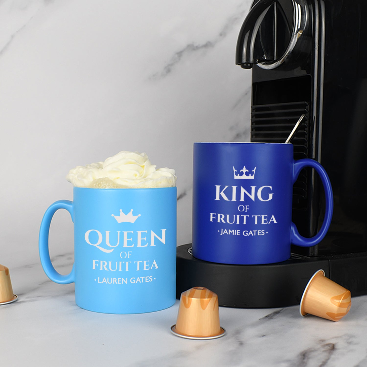 Personalised King & Queen Mug Set - Mugs