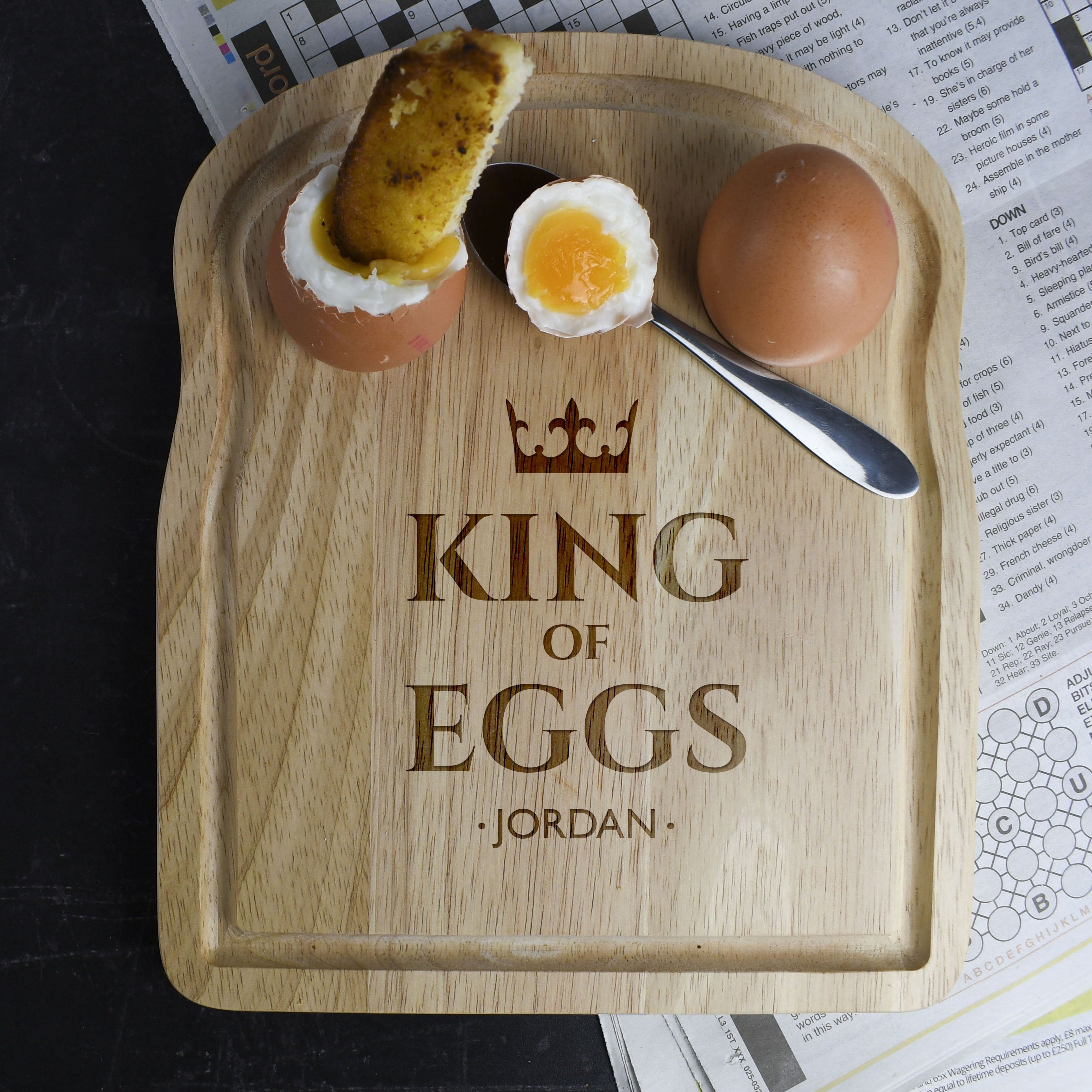Personalised King Of Eggs Breakfast Board - Breakfast Boards