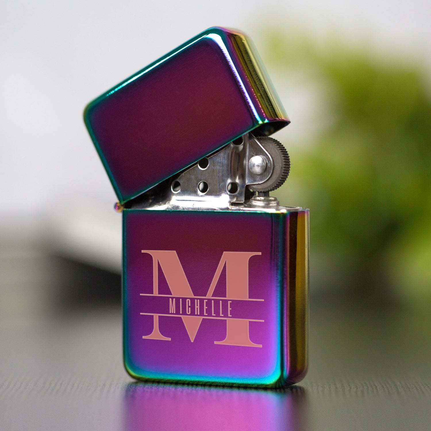 Personalised Initial & Name Rainbow Lighter & Gift Box - Lighters