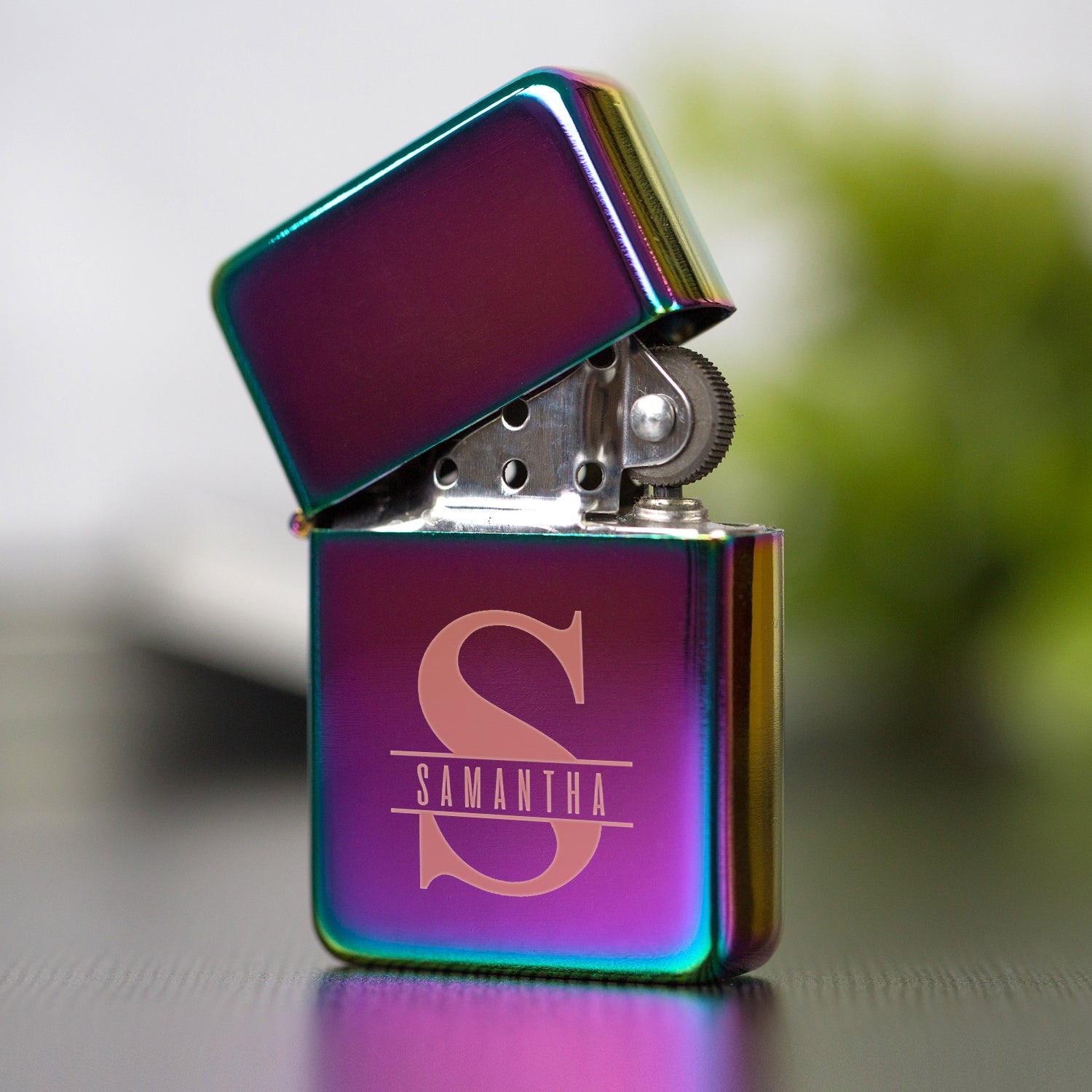 Personalised Initial & Name Rainbow Lighter & Gift Box - Lighters