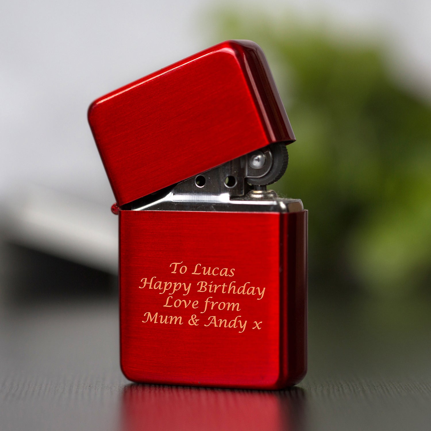 Personalised Message Red Ice Lighter & Gift Box - Lighters