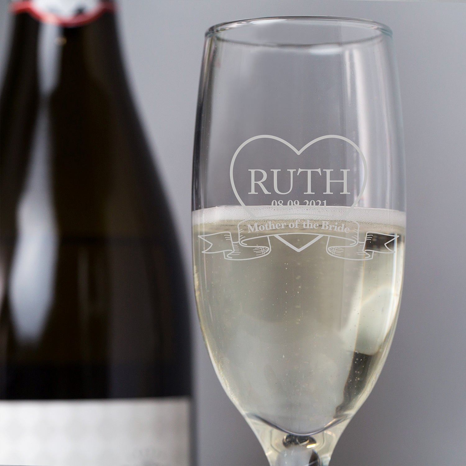 Personalised Mother Of The Bride Champagne Flute Glass - Champagne Flutes