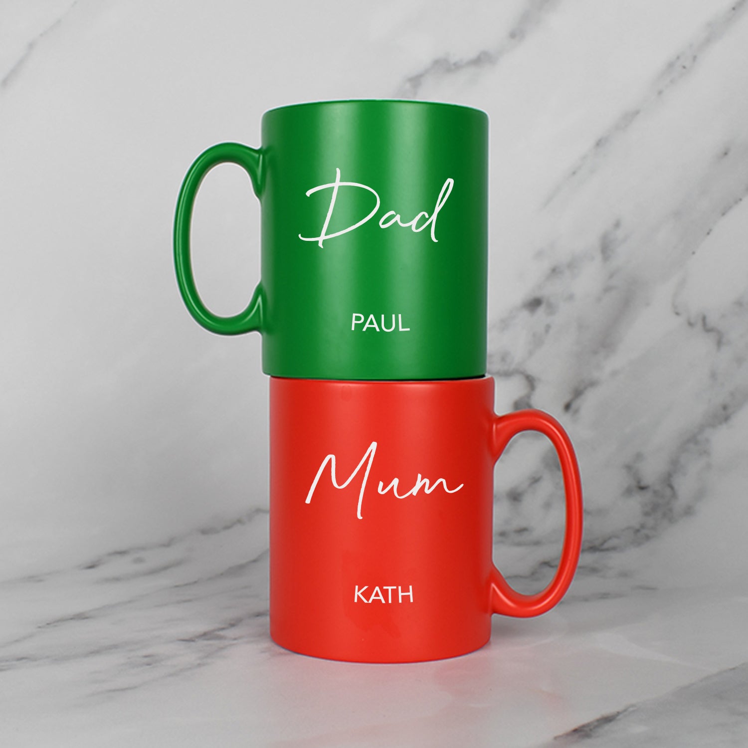 Personalised Mum & Dad Mug Set - Mugs