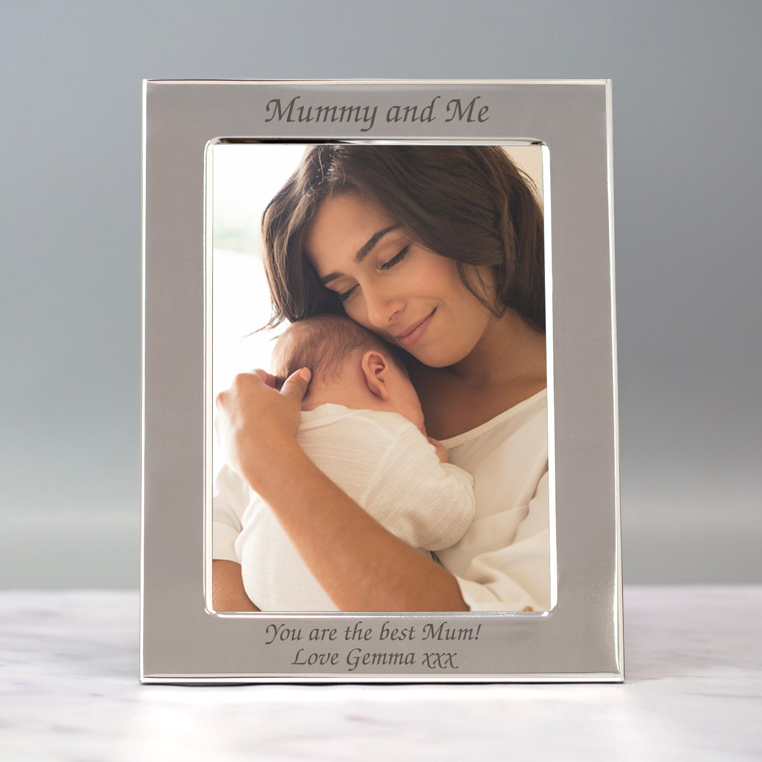Personalised Silver 5x7 Mummy And Me Photo Frame - Photo Frames