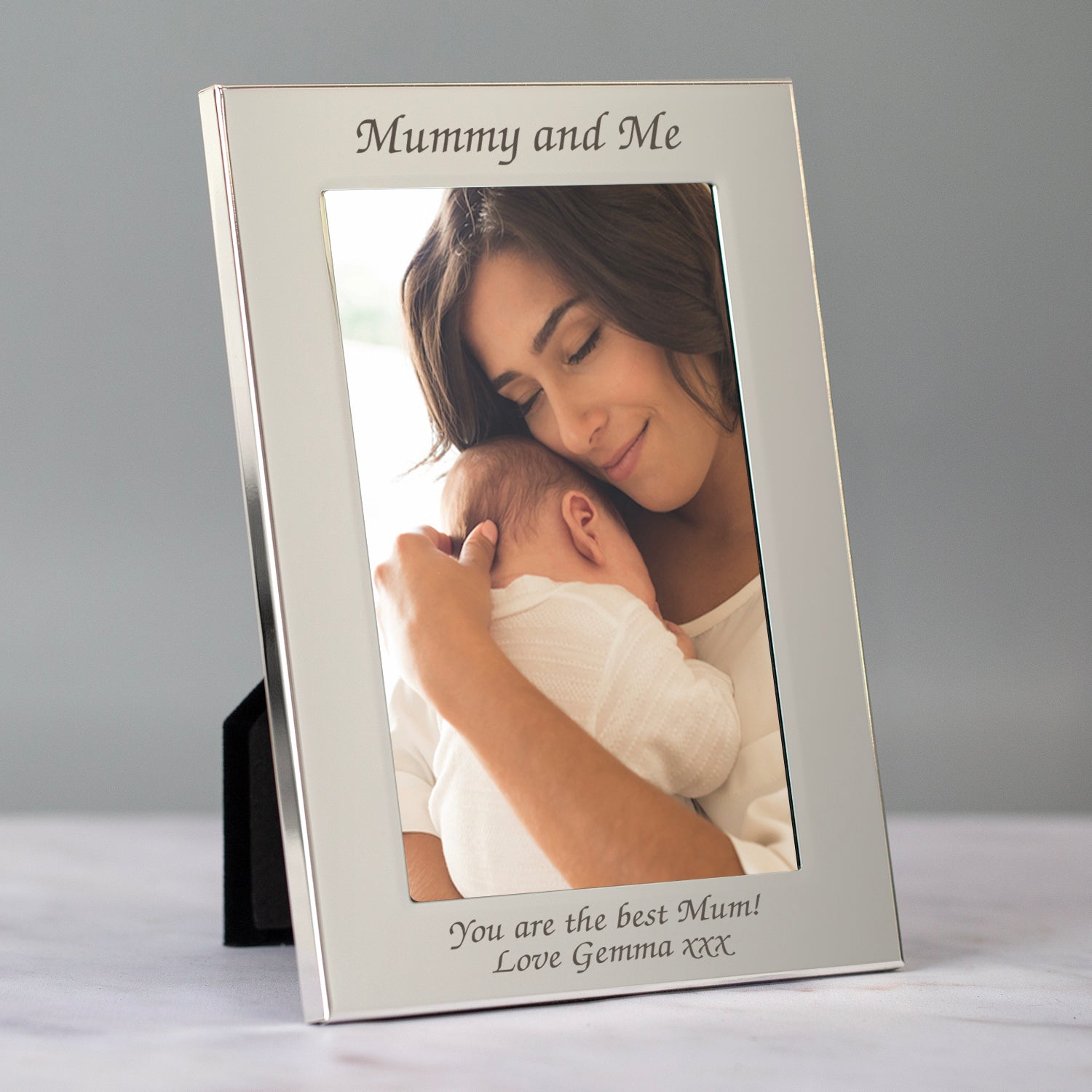 Personalised Silver 4x6 Mummy And Me Photo Frame - Photo Frames