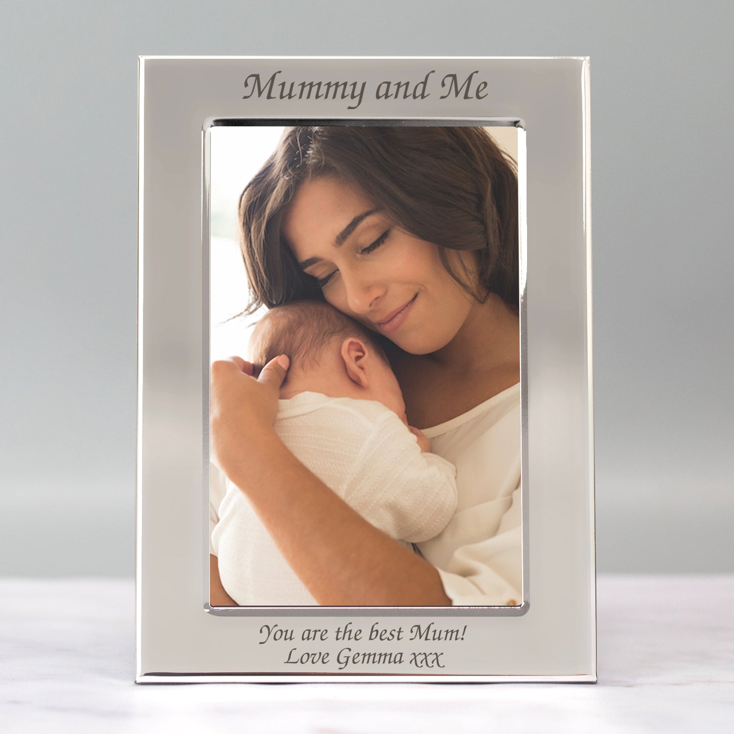 Personalised Silver 4x6 Mummy And Me Photo Frame - Photo Frames