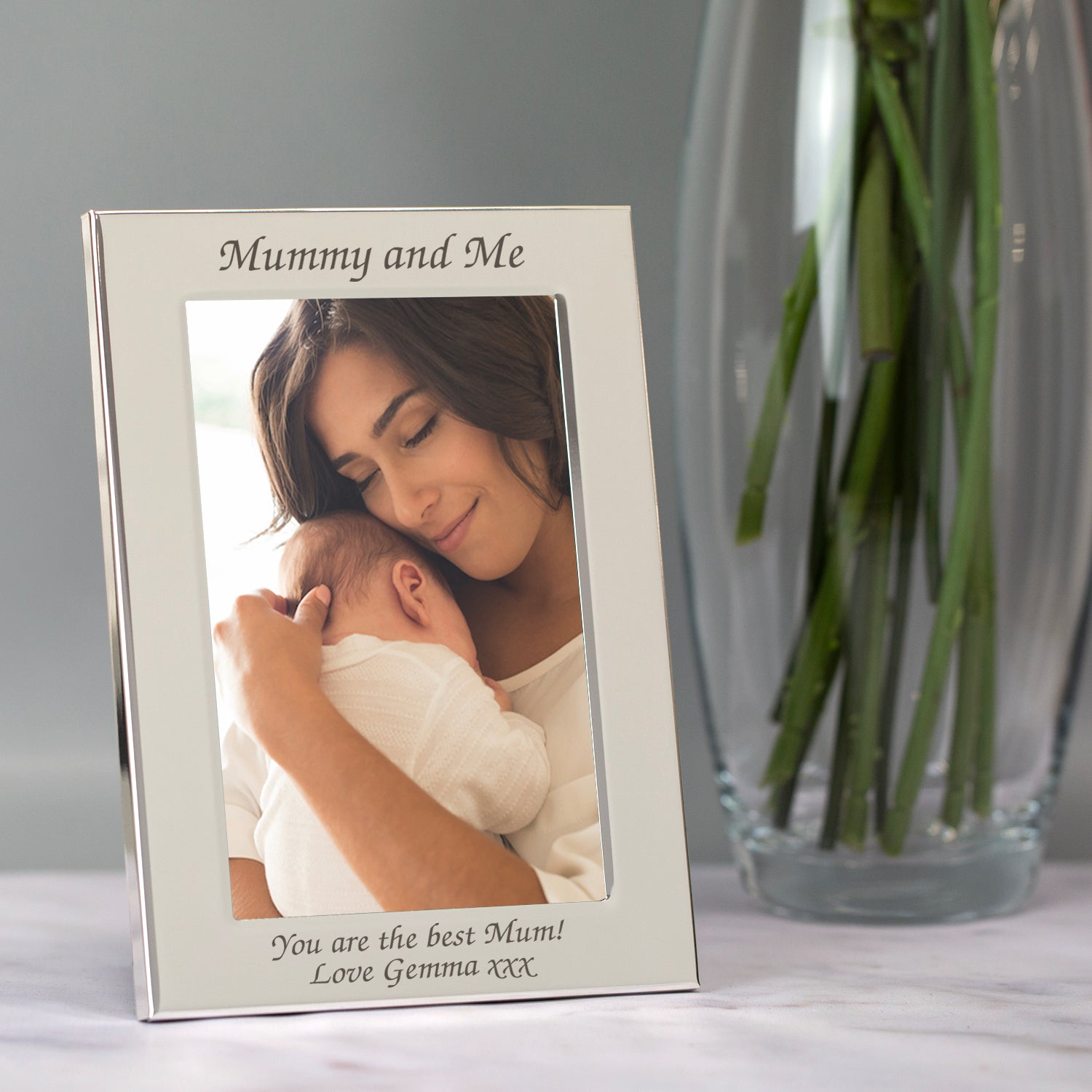 Personalised Silver 4x6 Mummy And Me Photo Frame - Photo Frames