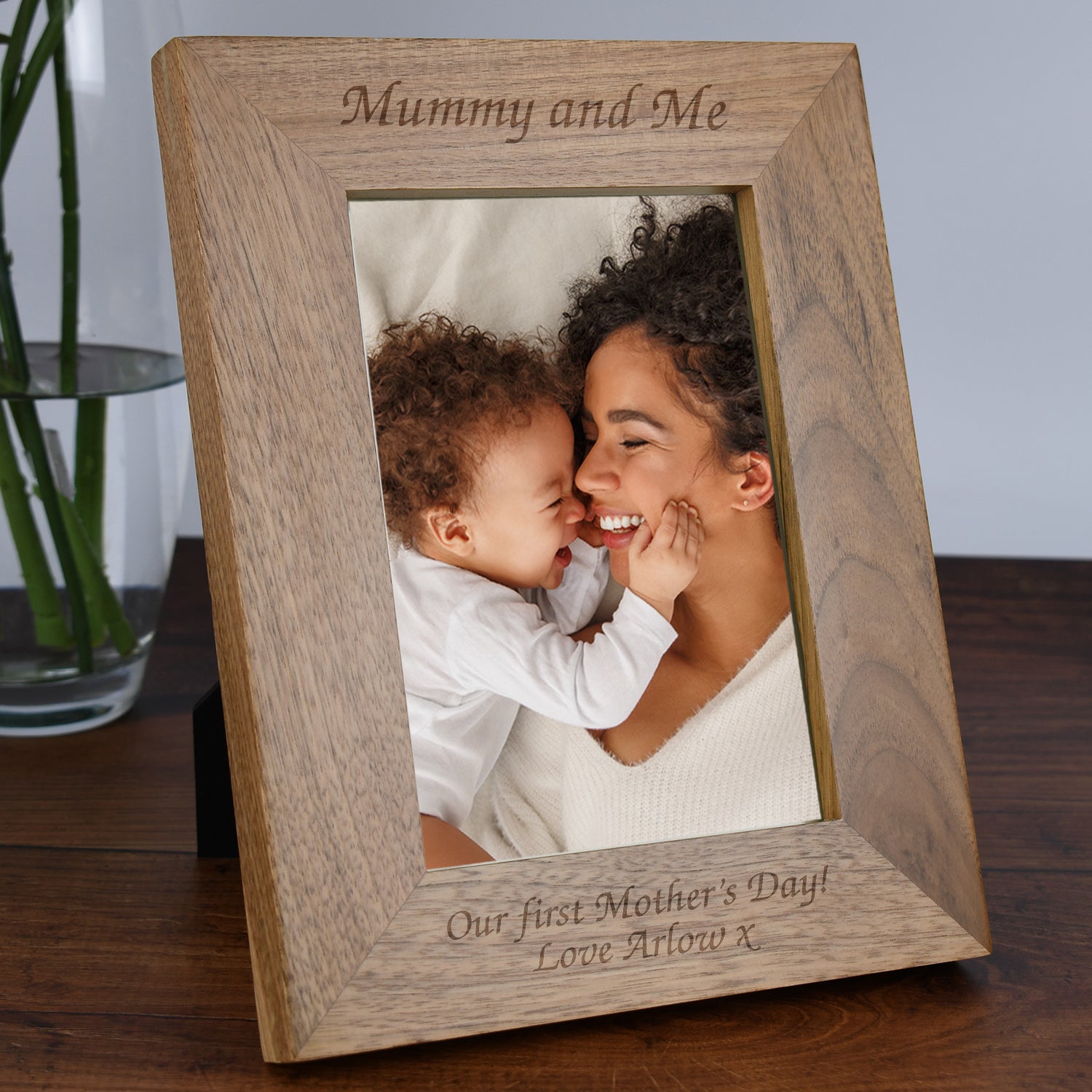 Personalised Wooden 5x7 Mummy and Me Frame - Photo Frames
