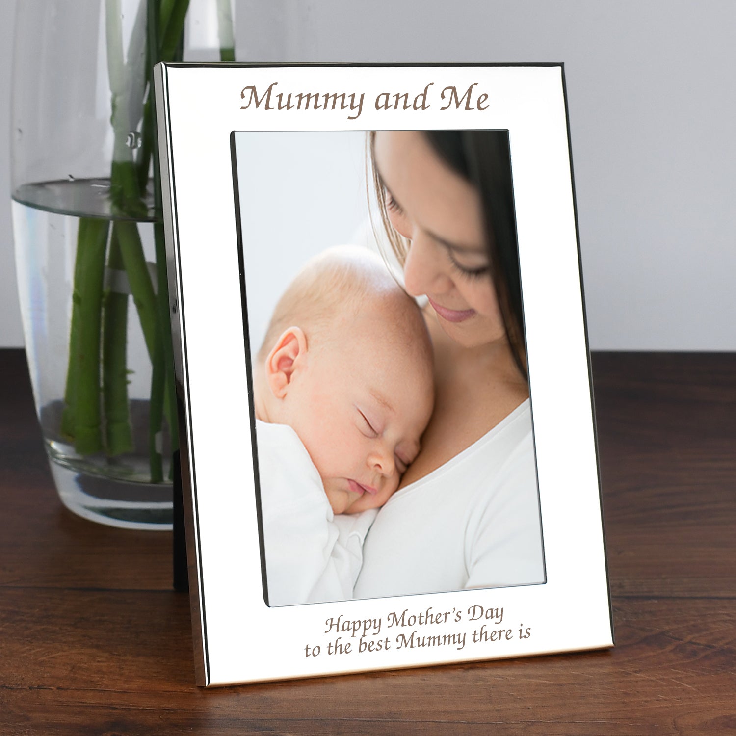Personalised Silver 4x6 Mummy And Me Photo Frame - Photo Frames