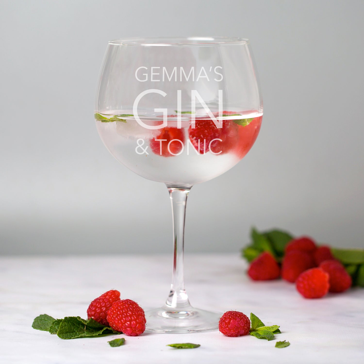 Personalised Gin & Tonic Balloon Glass - Balloon Glass