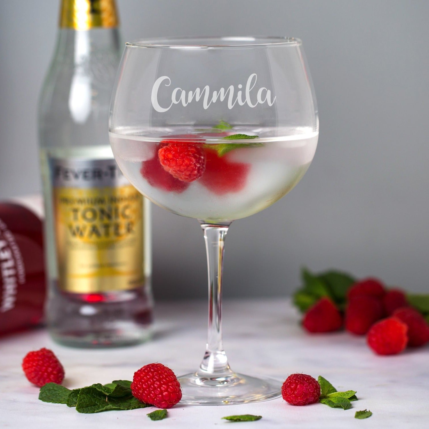 Personalised Name Balloon Gin Glass - Balloon Glass