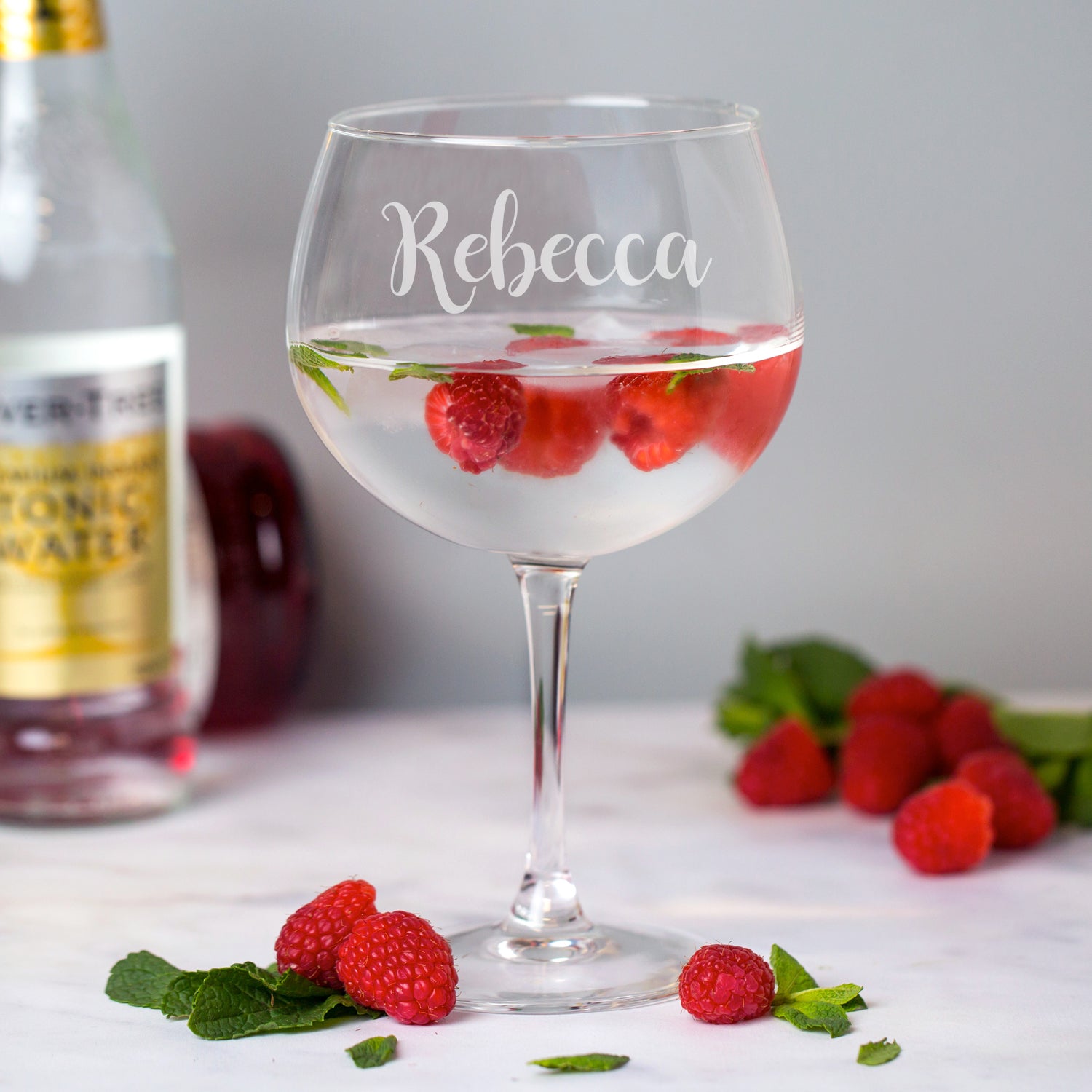 Personalised Name Balloon Gin Glass - Balloon Glass