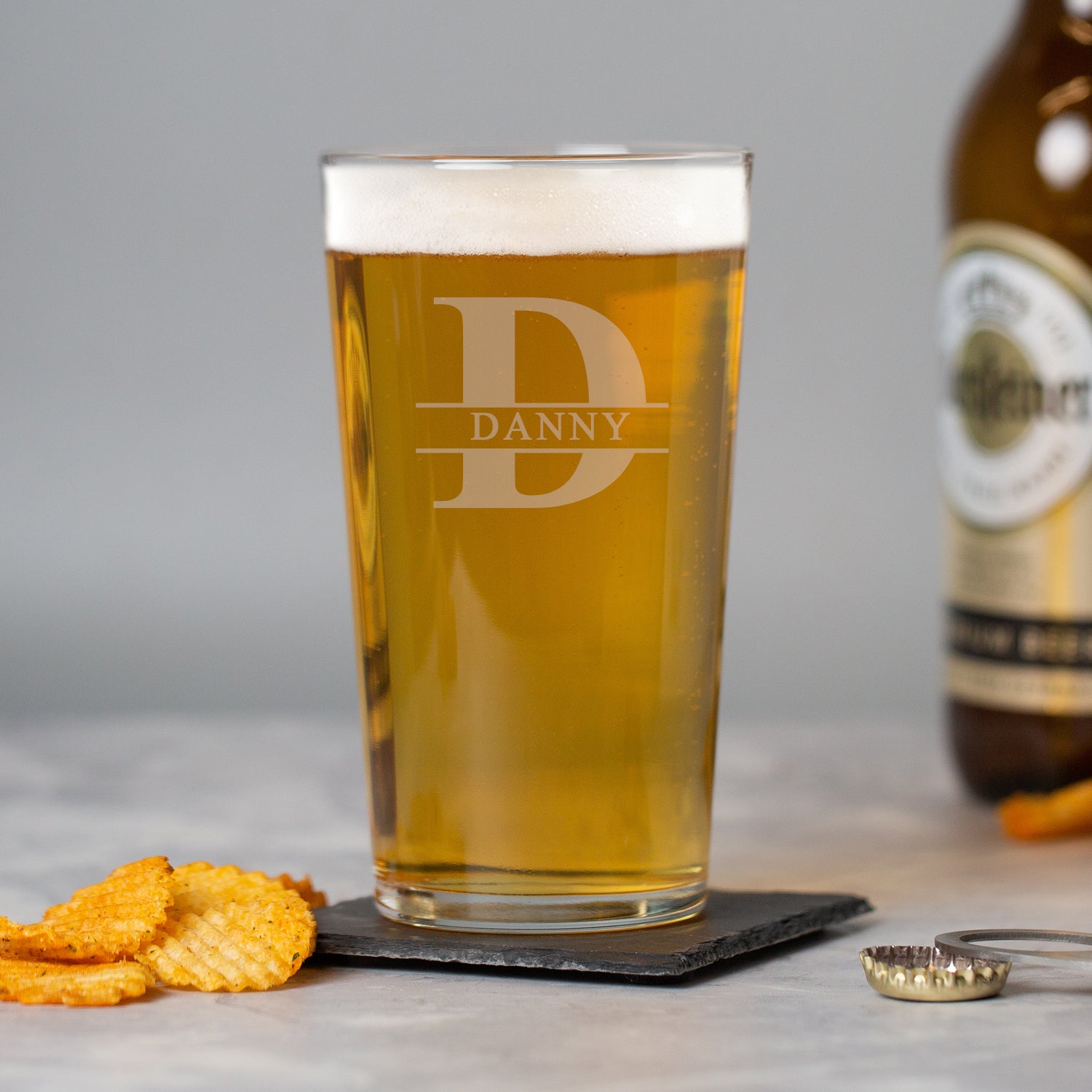 Personalised Initial & Name Pint Glass - Beer Glasses