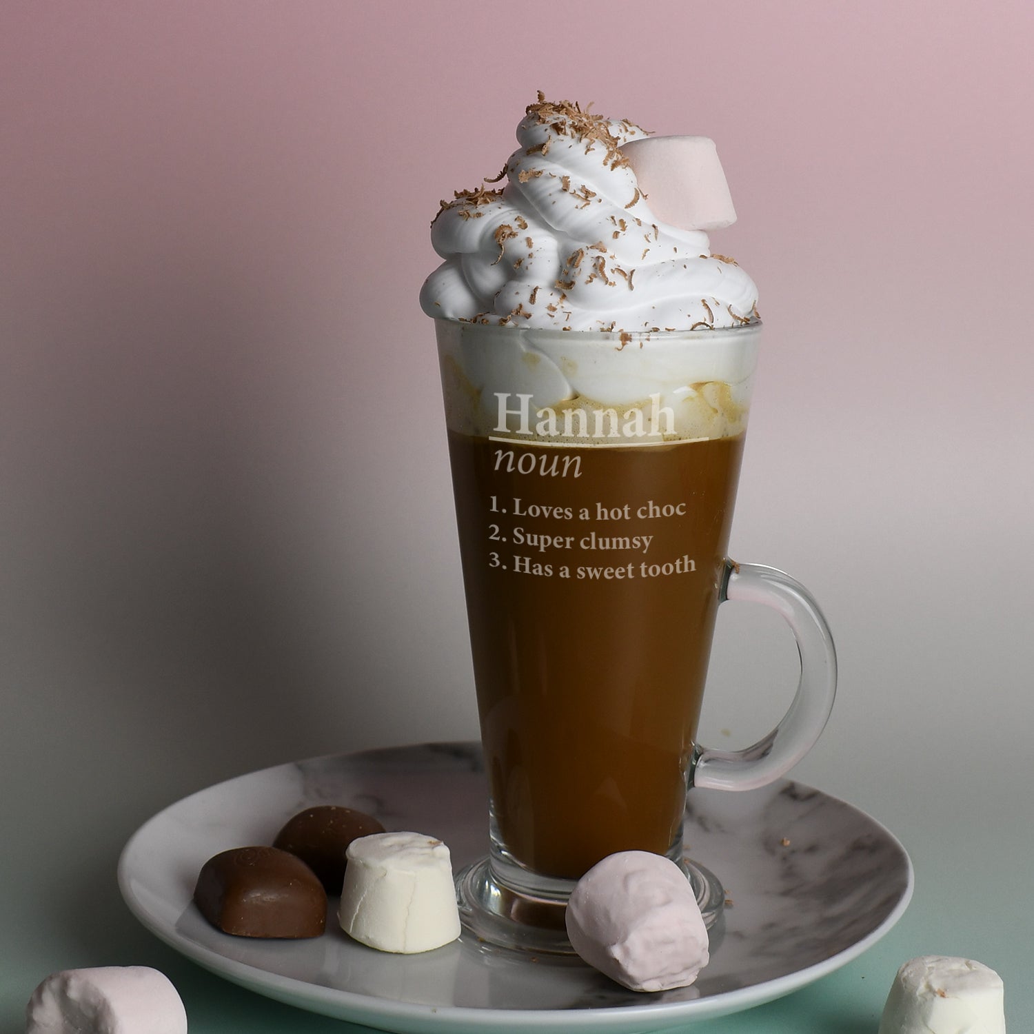 Personalised Name Definition Latte Glass - Latte Glass