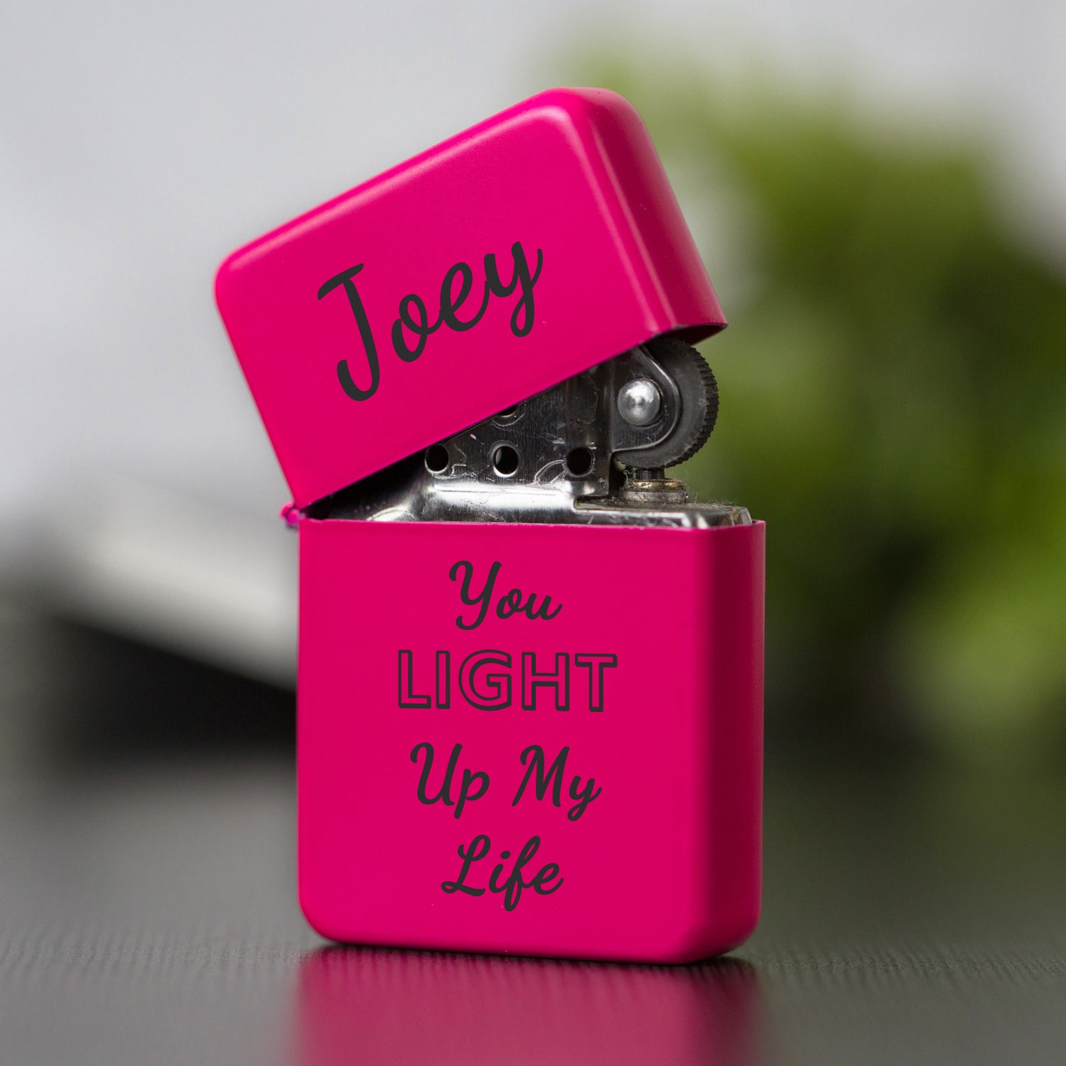 Personalised You Light Up My Life Neon Pink Lighter & Gift Box - Lighters