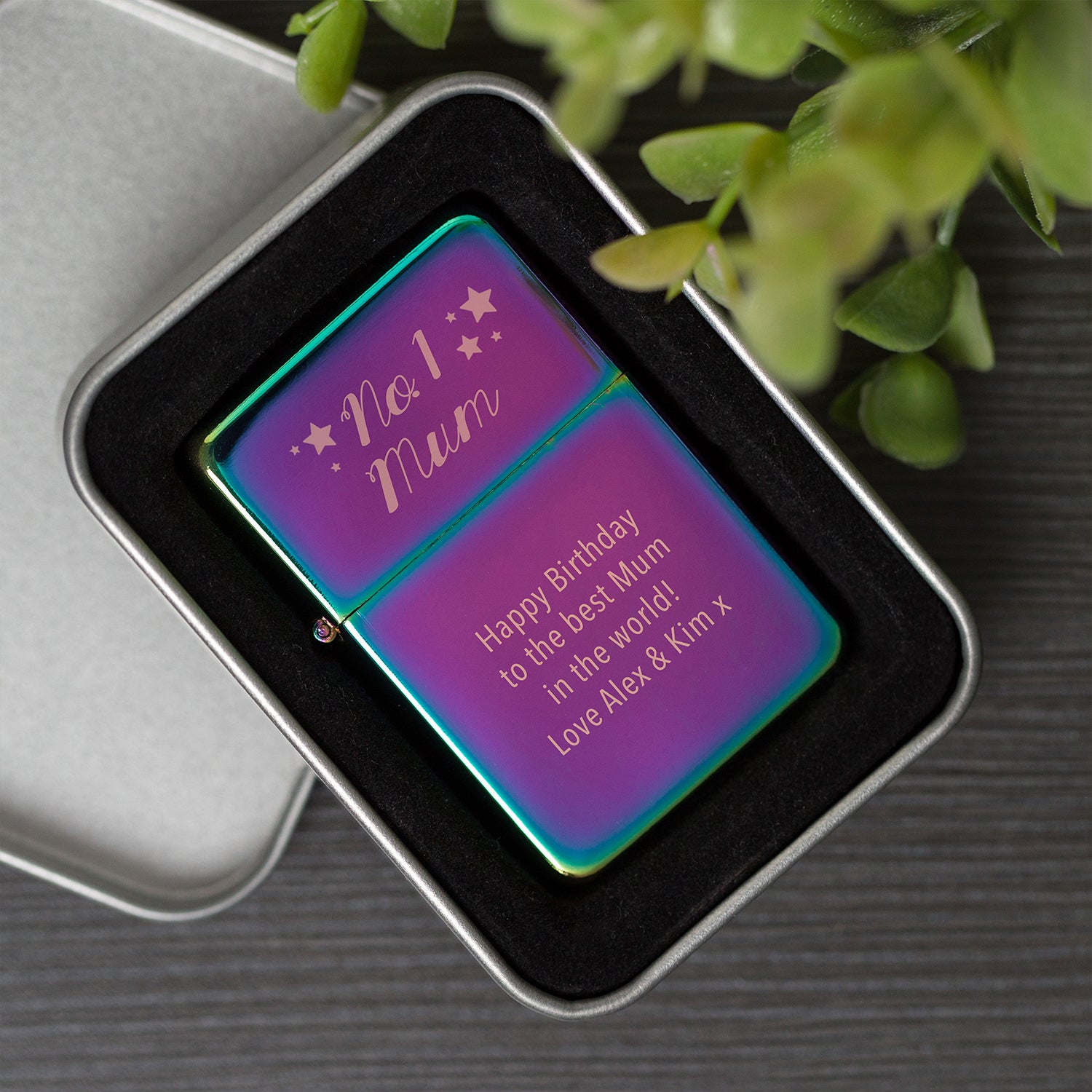 Personalised No.1 Mum Rainbow Lighter & Gift Box - Lighters