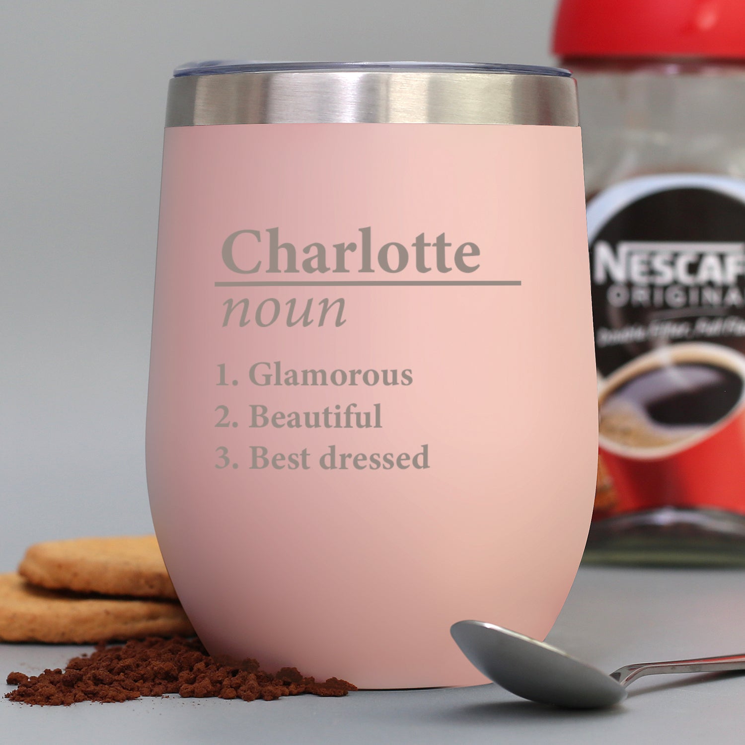 Personalised Name Definition Thermos Insulated Travel Tumbler - cup