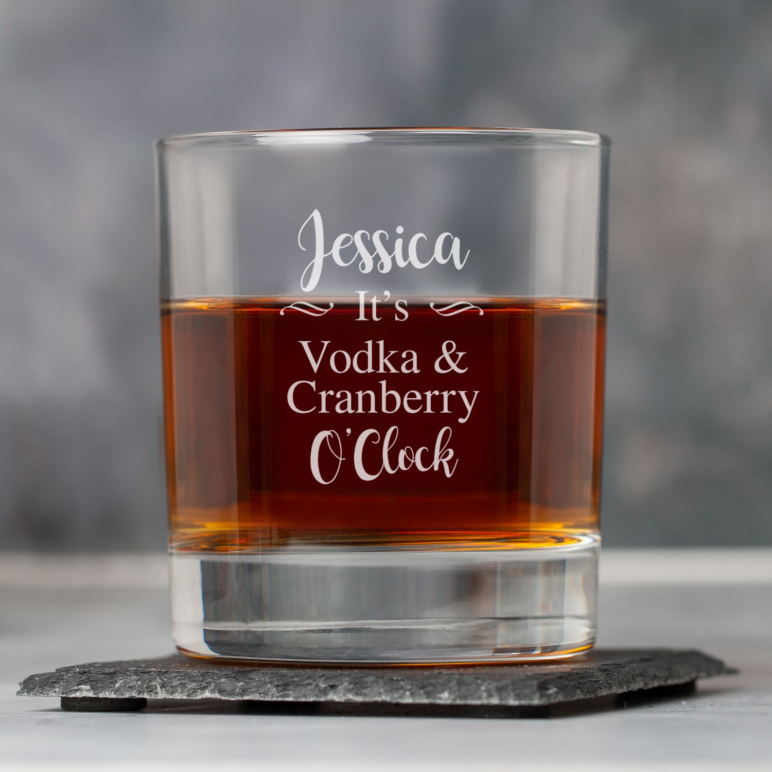 Personalised It’s... O’Clock Glass Tumbler - Glass Tumblers