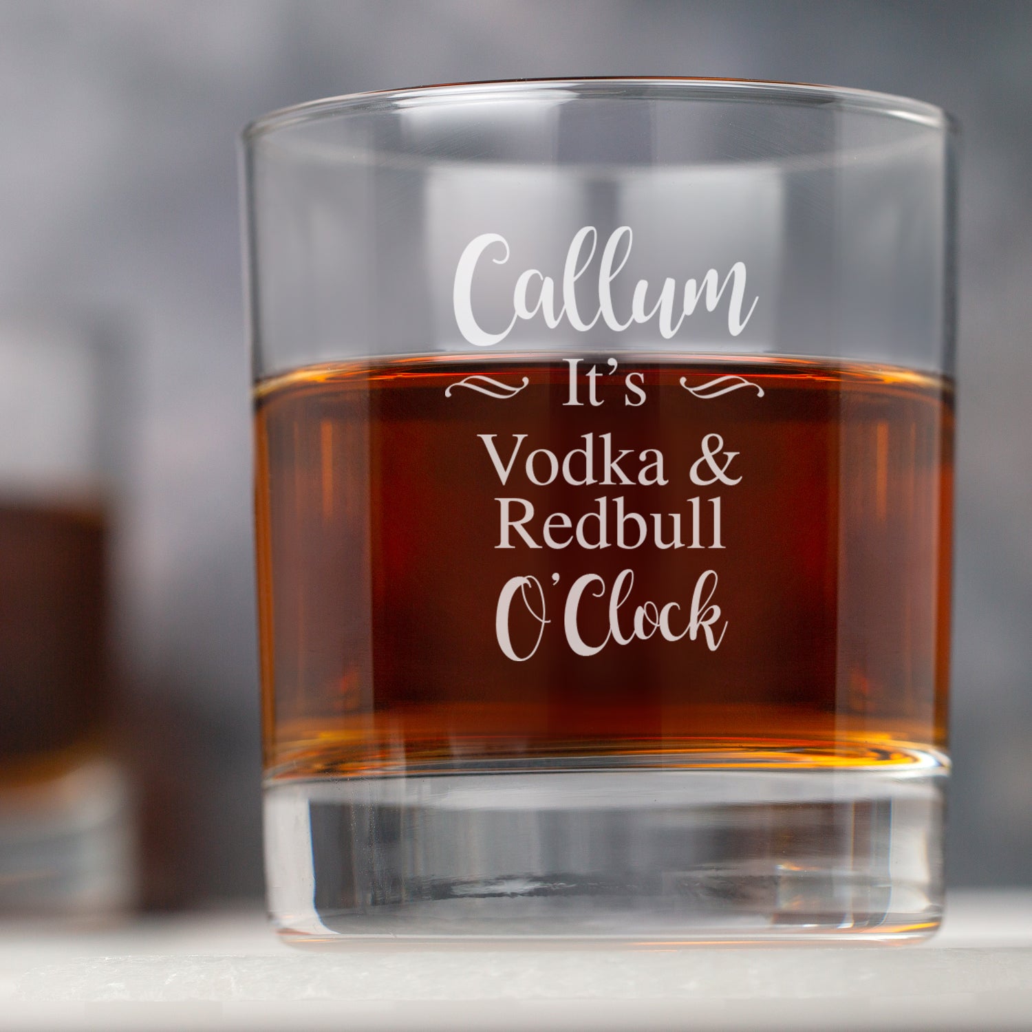 Personalised It’s... O’Clock Glass Tumbler - Glass Tumblers