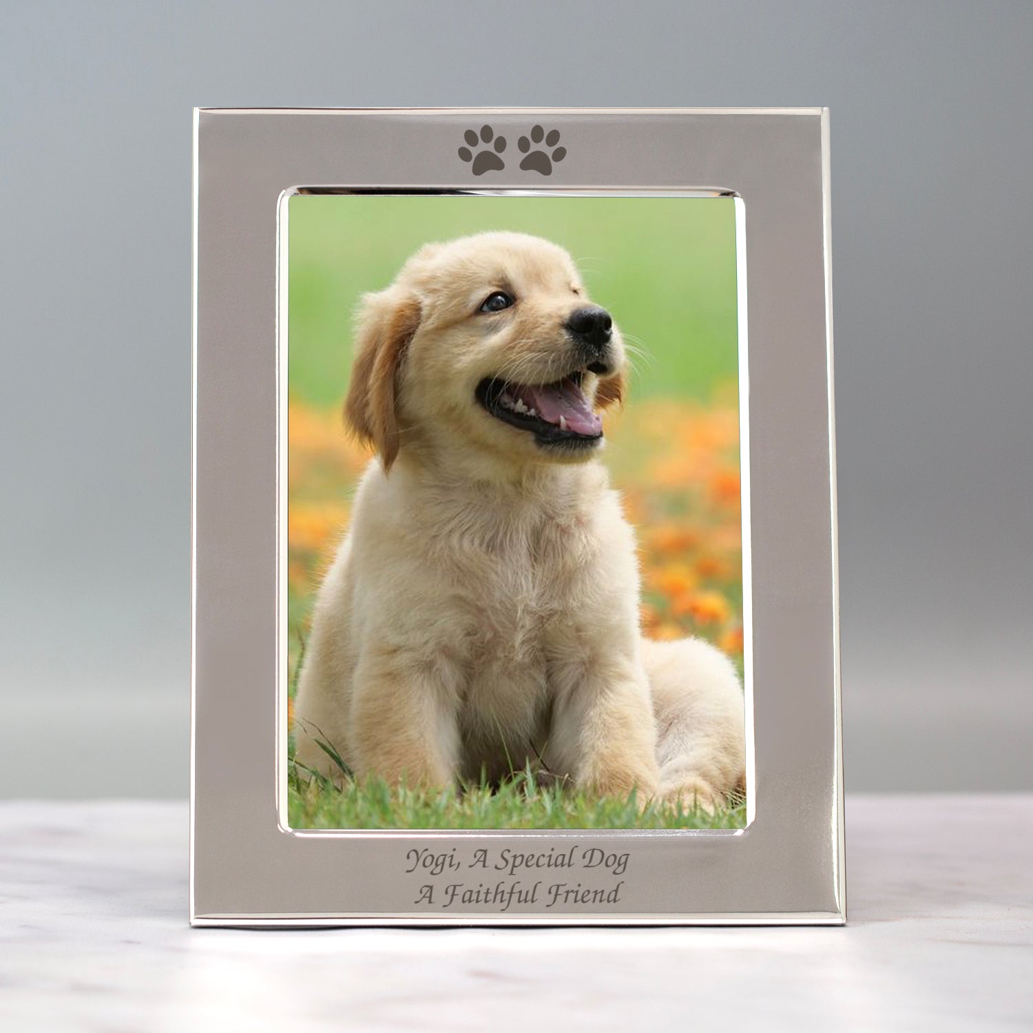 Personalised Paw Prints 5x7 Photo Frame - Photo Frames