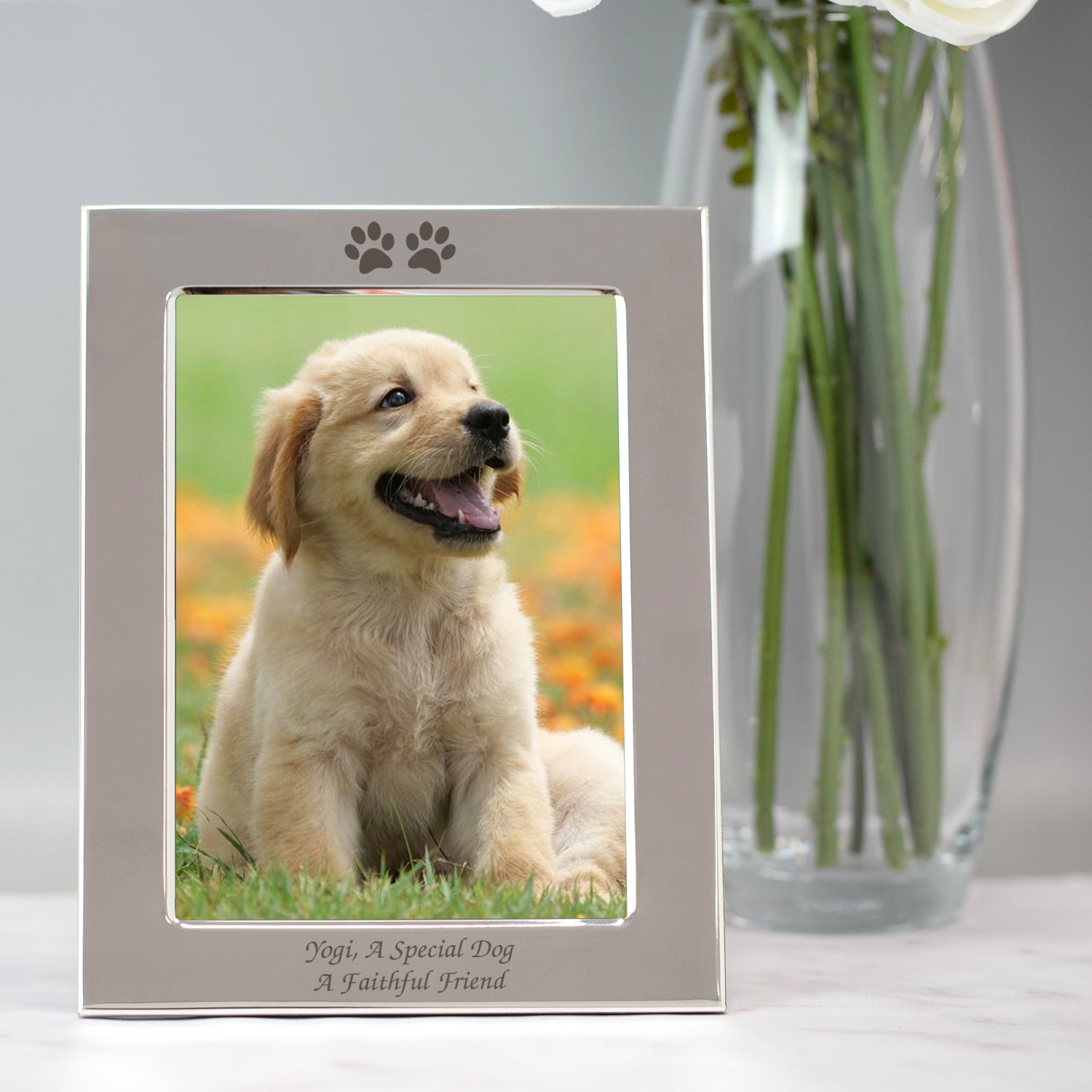 Personalised Paw Prints 5x7 Photo Frame - Photo Frames