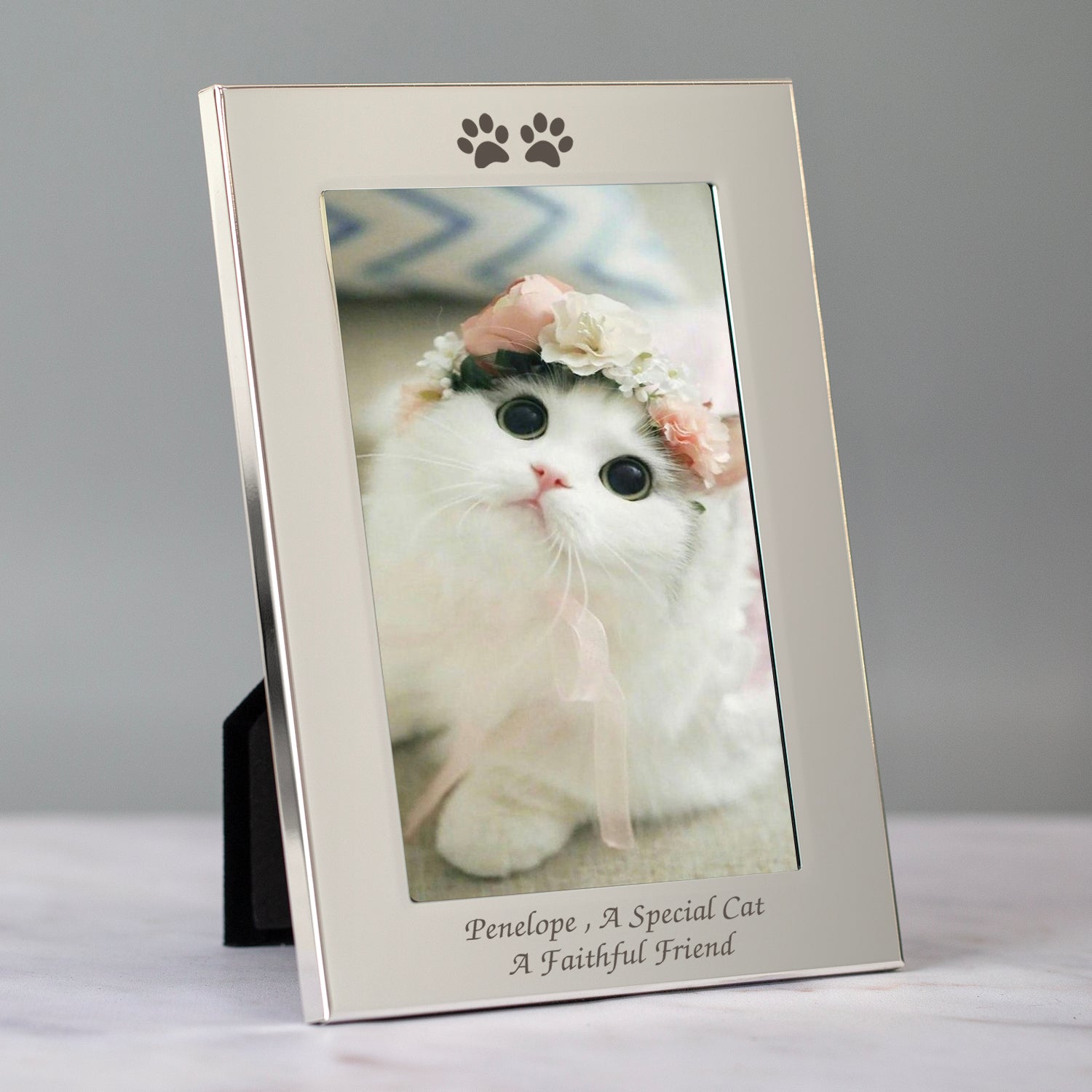 Personalised Paw Prints 4x6 Photo Frame - Photo Frames