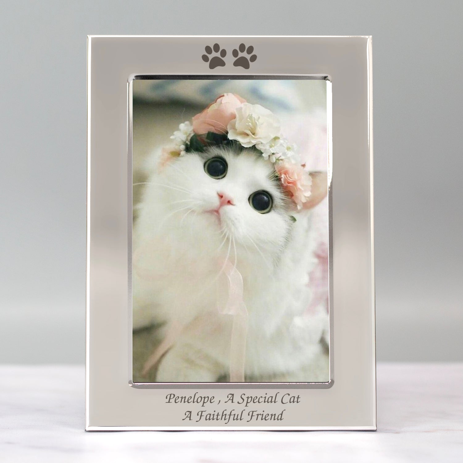 Personalised Paw Prints 4x6 Photo Frame - Photo Frames