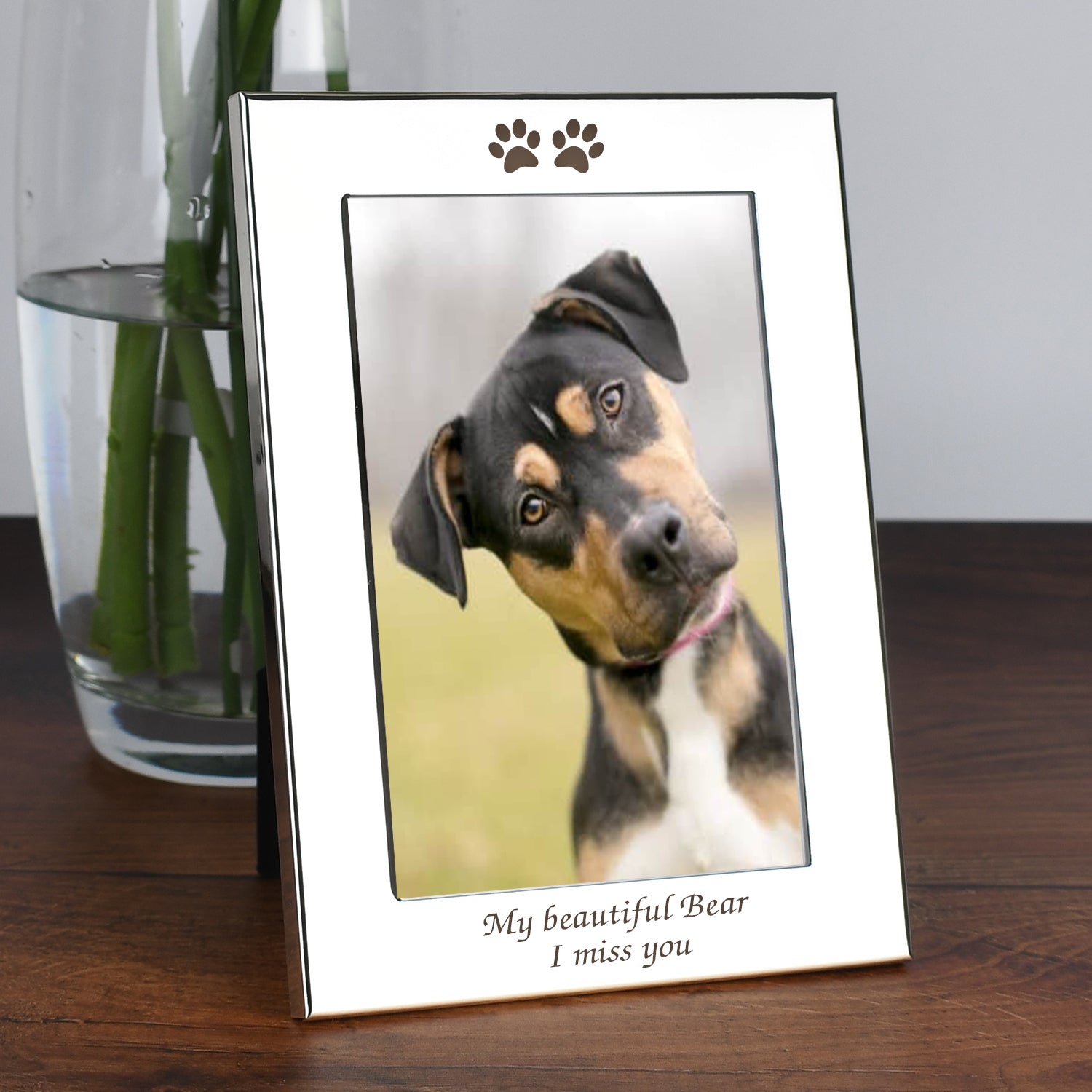 Personalised Paw Prints 4x6 Photo Frame - Photo Frames