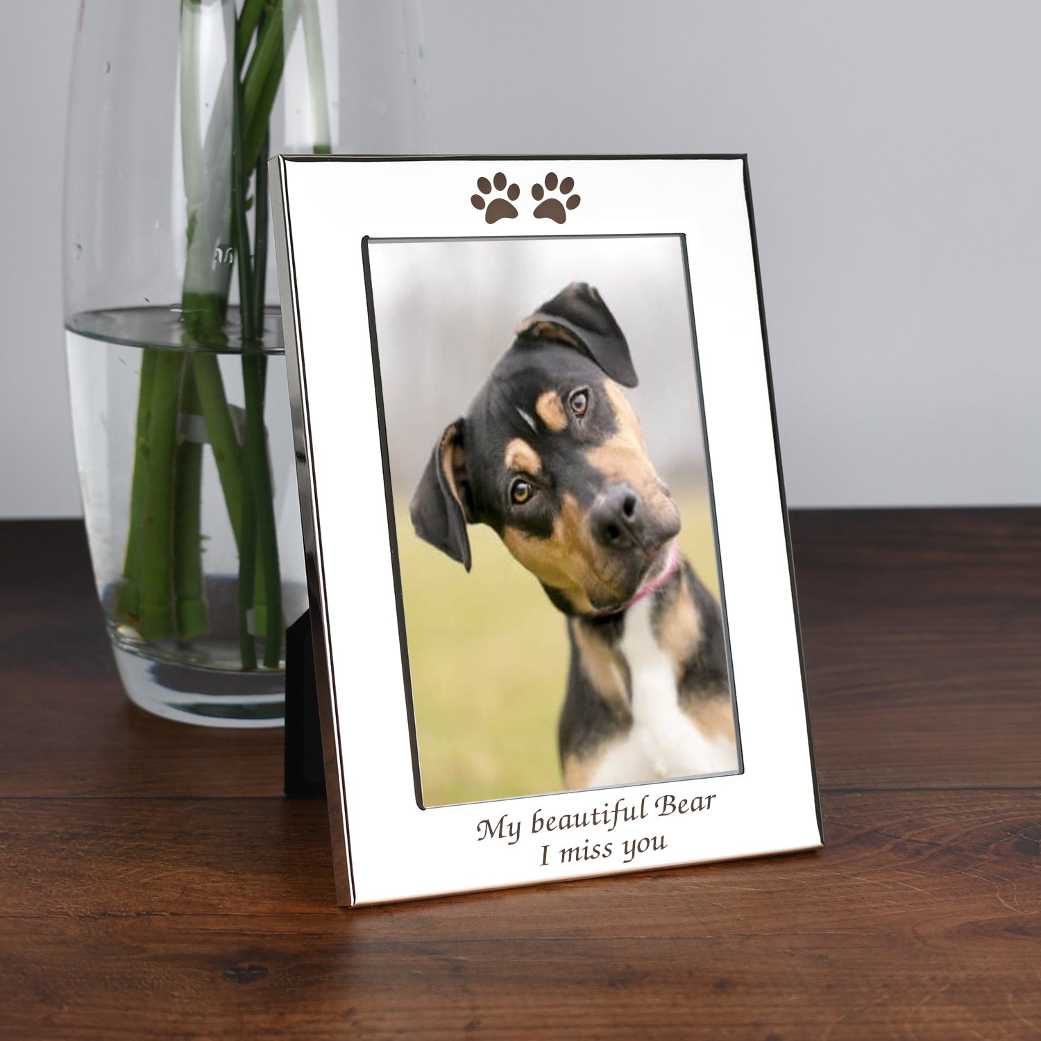 Personalised Paw Prints 4x6 Photo Frame - Photo Frames
