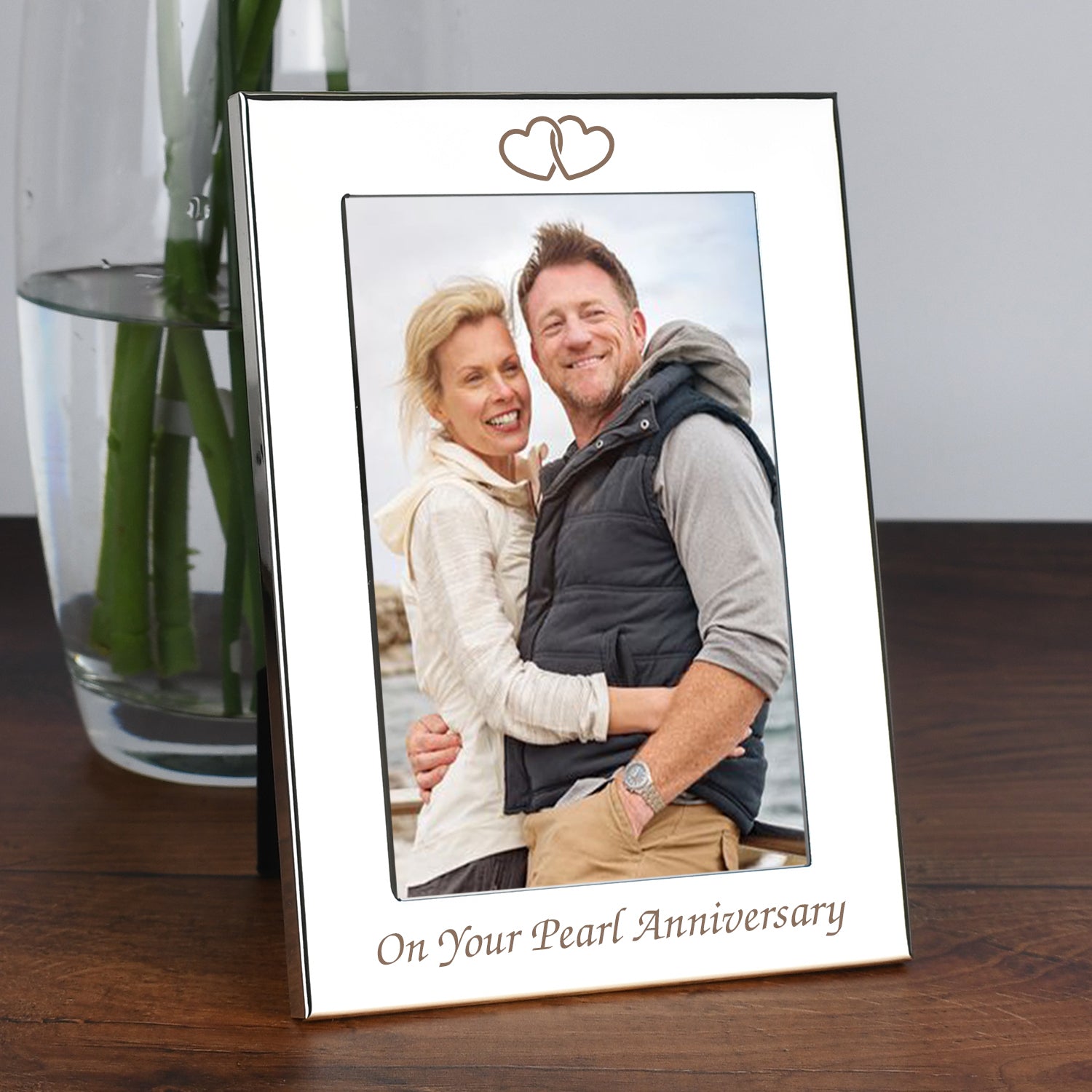 Silver 4x6 On Your Pearl Wedding Anniversary Photo Frame - Photo Frames