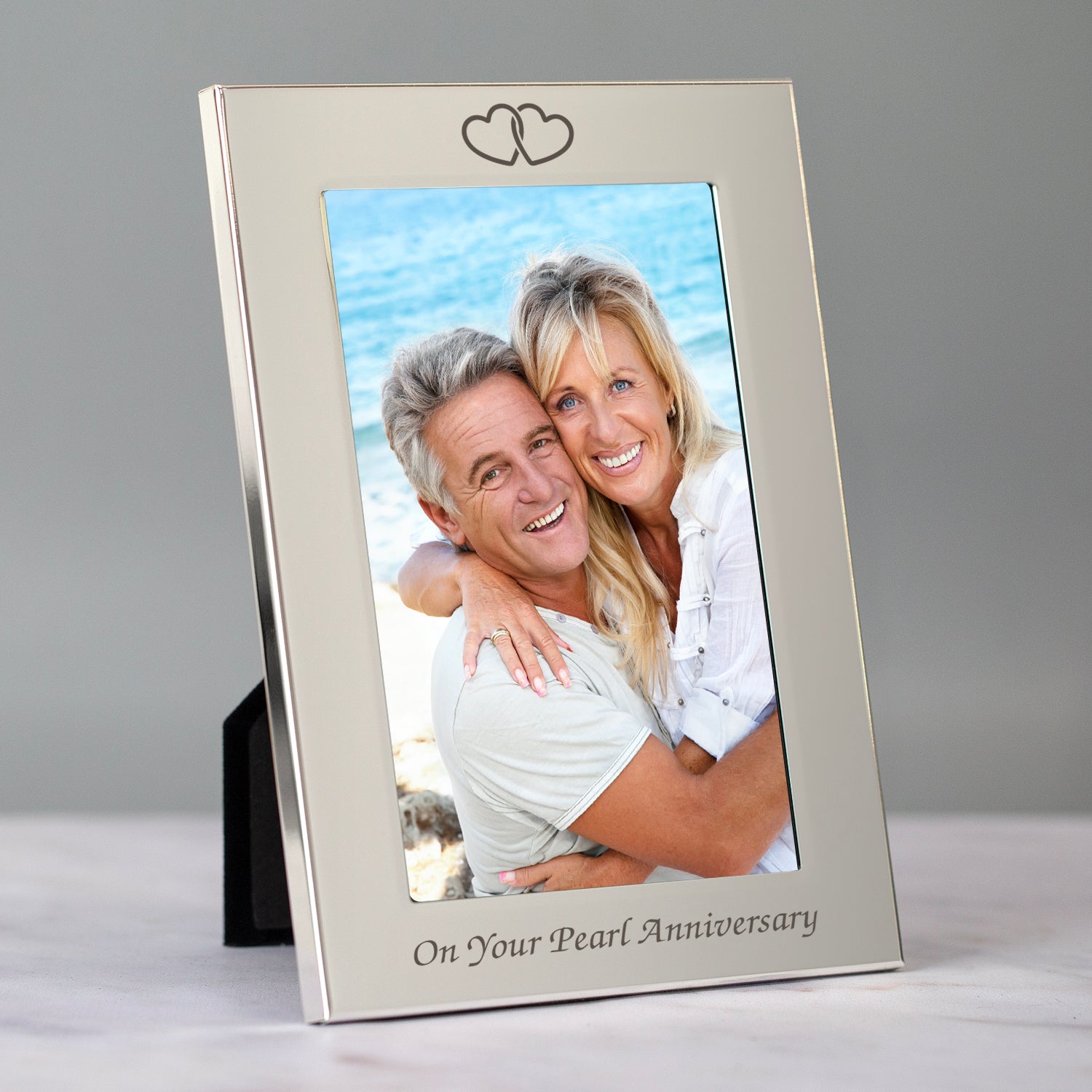 Silver 4x6 On Your Pearl Wedding Anniversary Photo Frame - Photo Frames