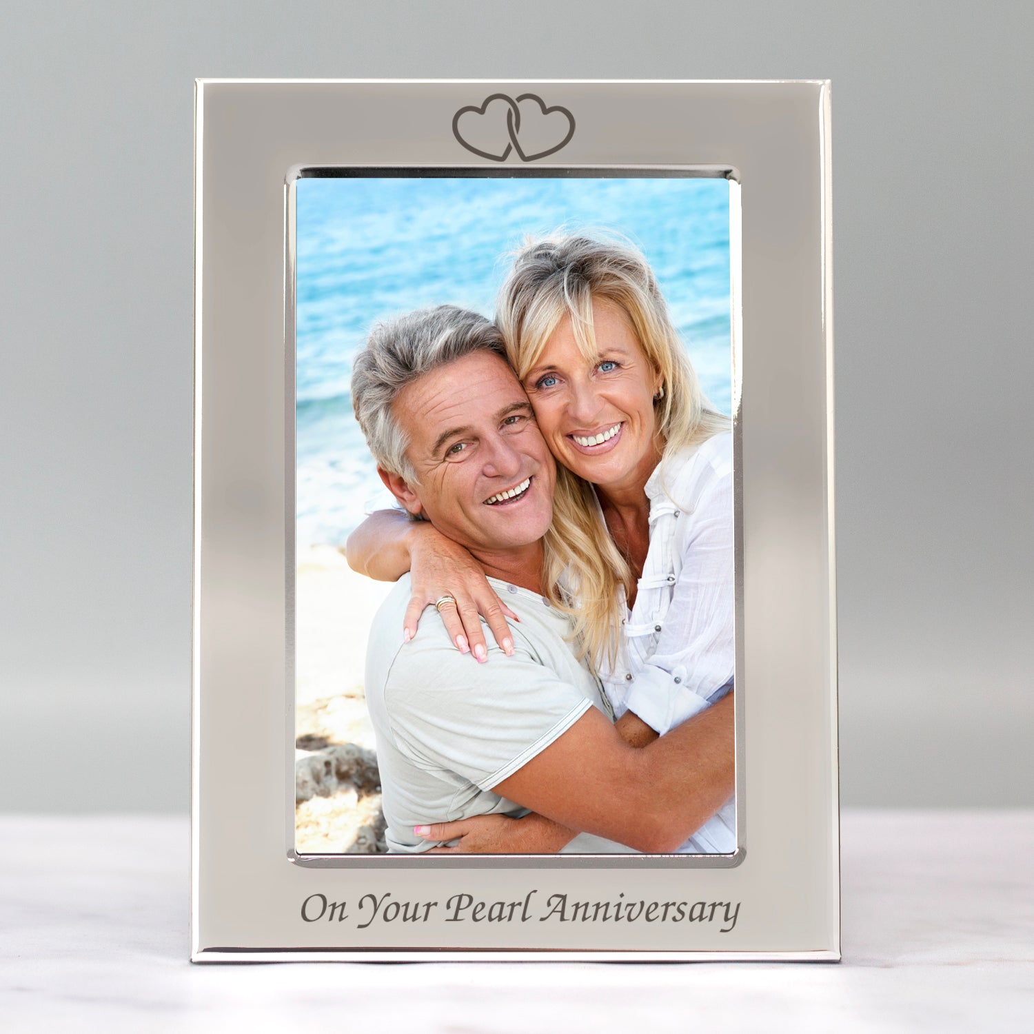 Silver 4x6 On Your Pearl Wedding Anniversary Photo Frame - Photo Frames