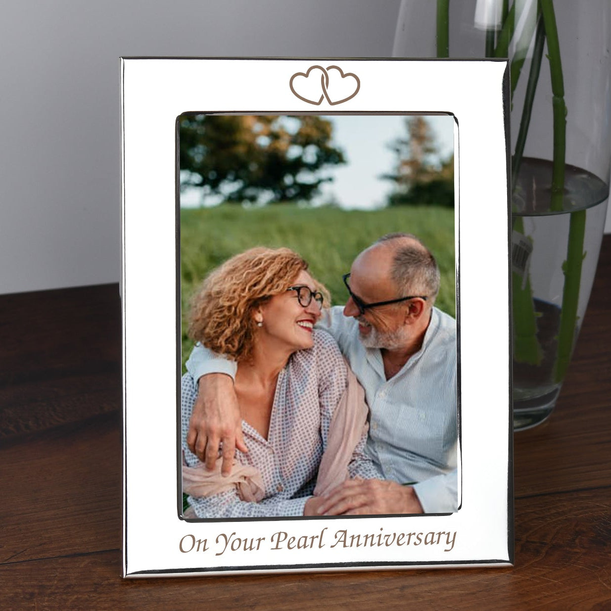 Silver 5x7 On Your Pearl Wedding Anniversary Photo Frame - Photo Frames